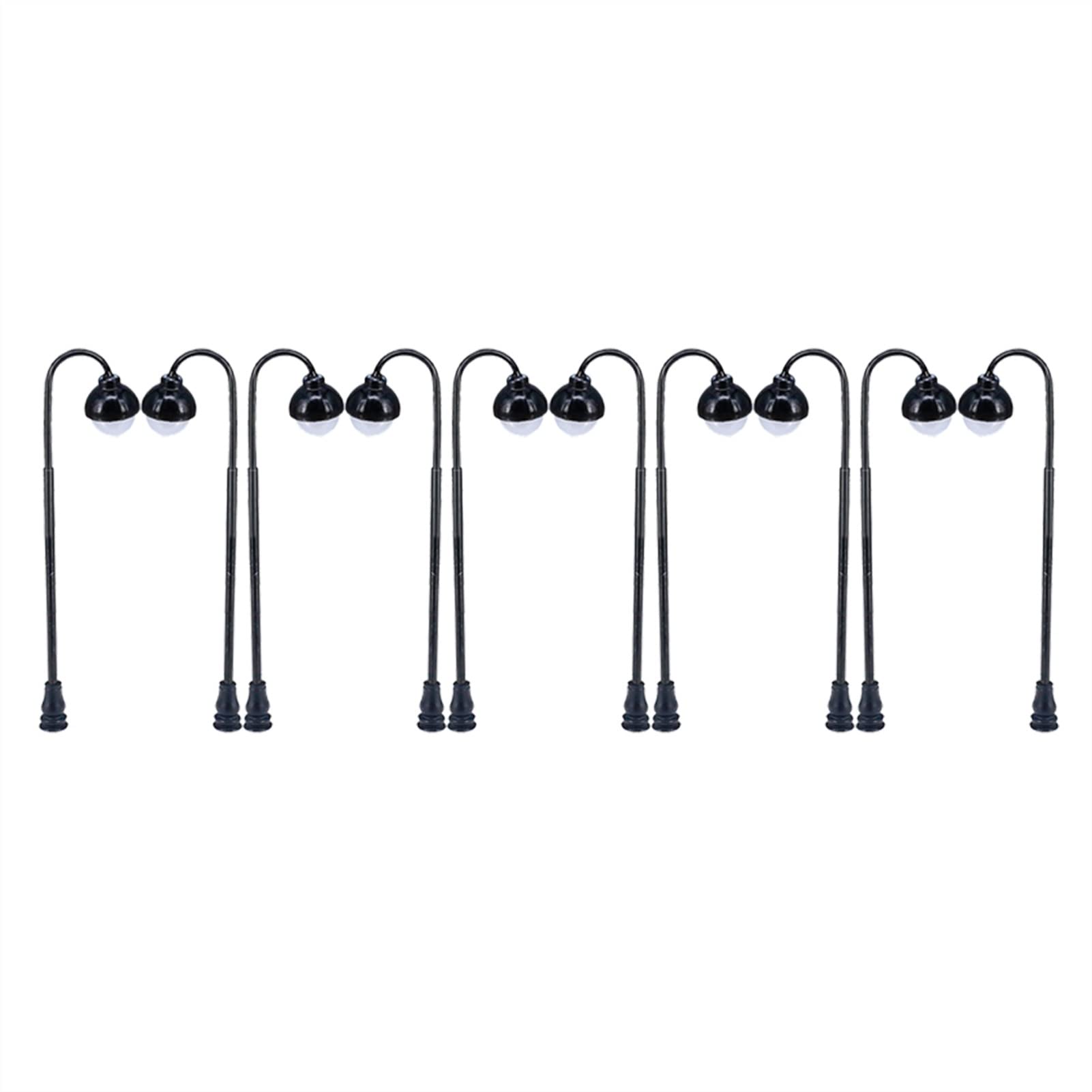 10PCS Mini LED Street Lights for Model Train Railway - 3V Fairy Garden Landscape Park Decorative Lighting (Style 1) | Perfect for Dioramas, Christmas Villages & Miniature Displays
