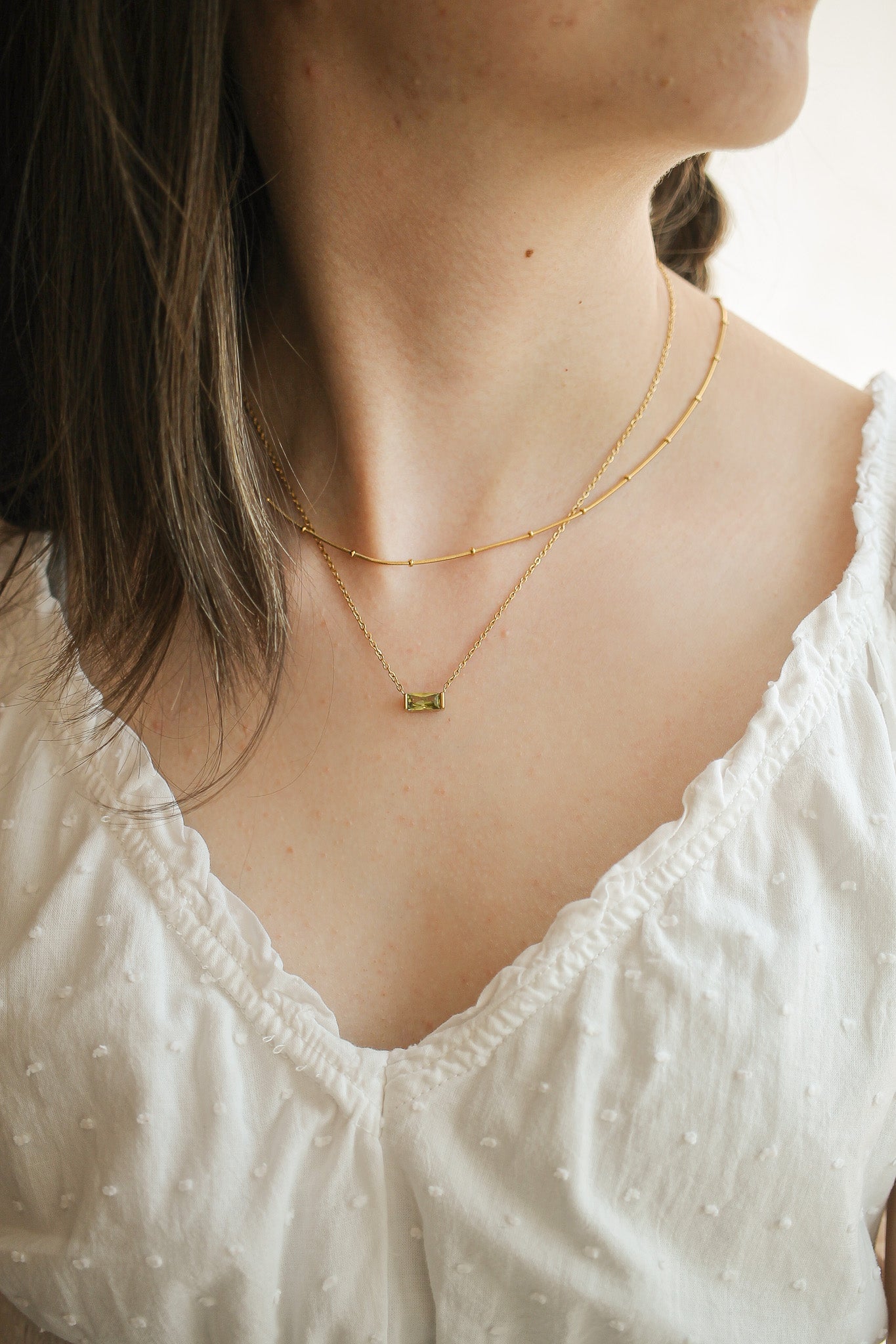 CZ Birthstone Necklace in 14K Gold - Personalized Zodiac Pendant for Women - Perfect Gift for Birthday, Anniversary & Mother's Day Jewelry