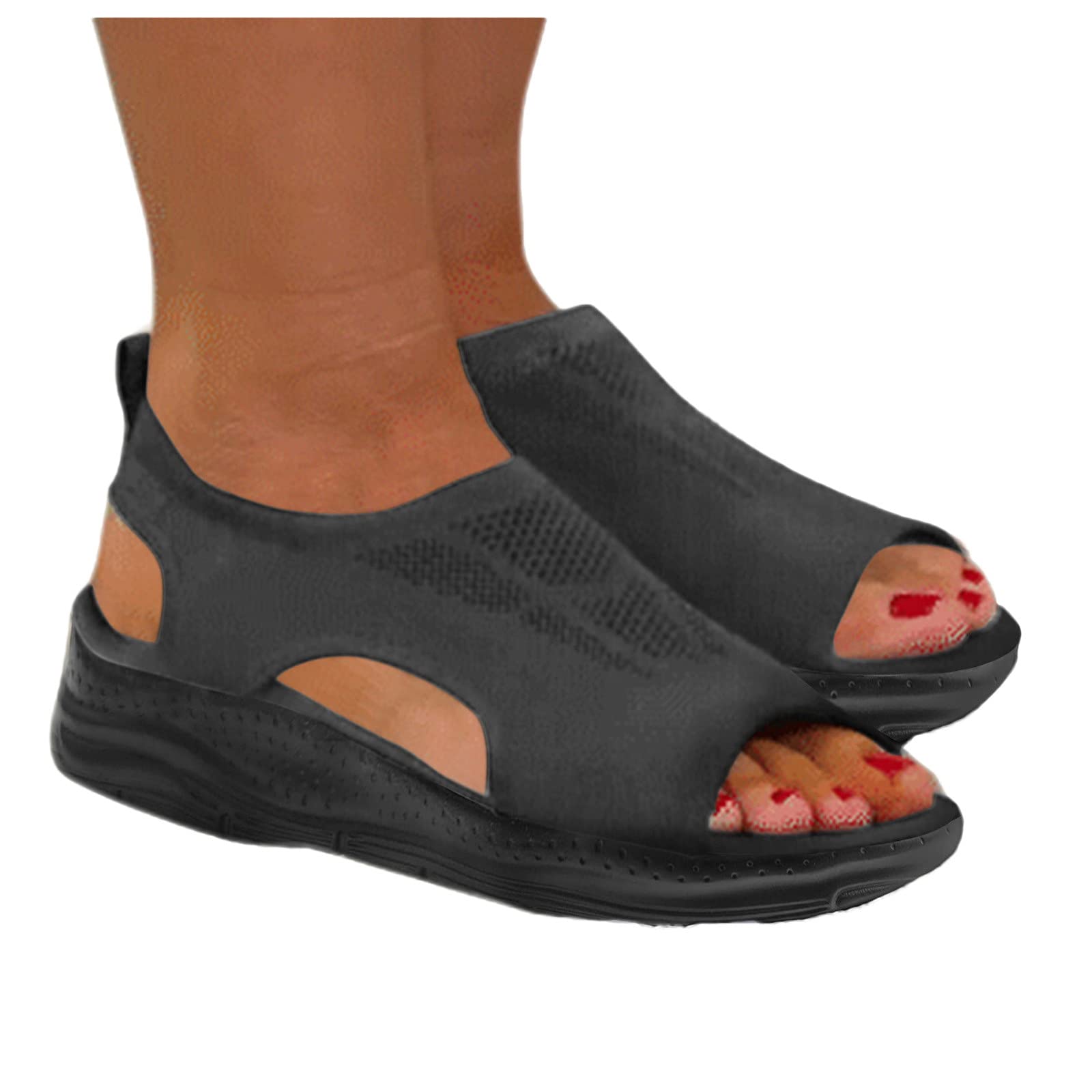 Libiyi Women's Orthotic Sport Sandals - Comfortable Open Toe Beach Walking Shoes for Women with Arch Support | Perfect for Hiking, Travel & Water Activities