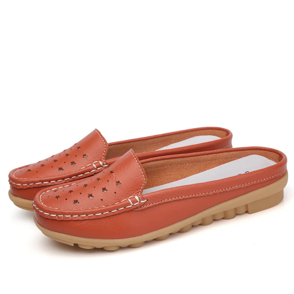 ANYWELL Women's Closed Toe Backless Mules & Clogs - Fashion Casual Slip On High Heel Sandals & Loafers for Girls and Ladies | Perfect for Office, Shopping, and Everyday Wear