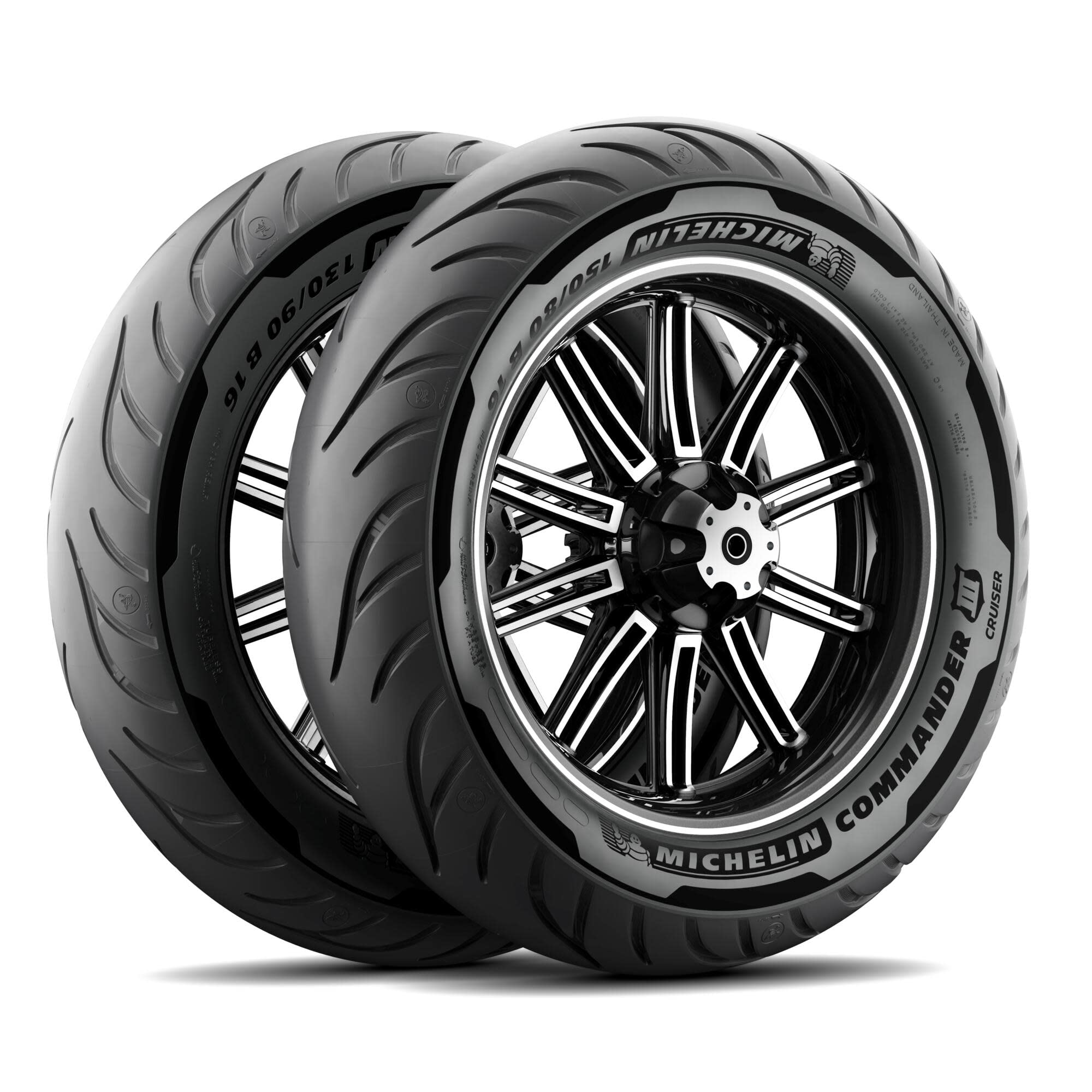 Michelin 53566 TIRE COMMANDER III CRUISER FRO 130/90B16 (73H) BIAS TL/TT Motorcycle Tire - High-Performance Cruiser Tire for Smooth Rides on Highways and City Roads