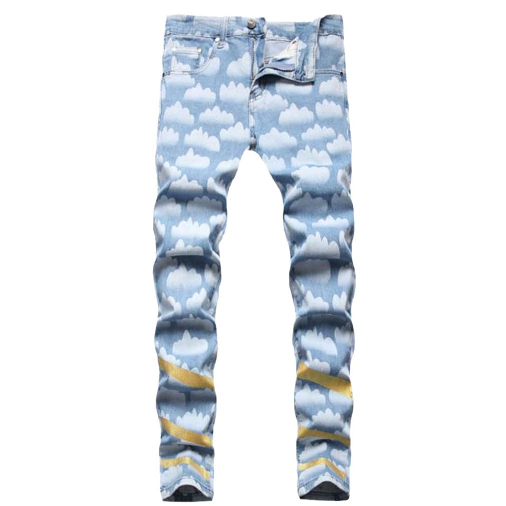 Men's Slim Fit Stretch Denim Jeans - Comfortable Cotton Skinny & Straight Biker Jeans for Casual Wear | Perfect for Everyday Outfits, Street Style & Night Out