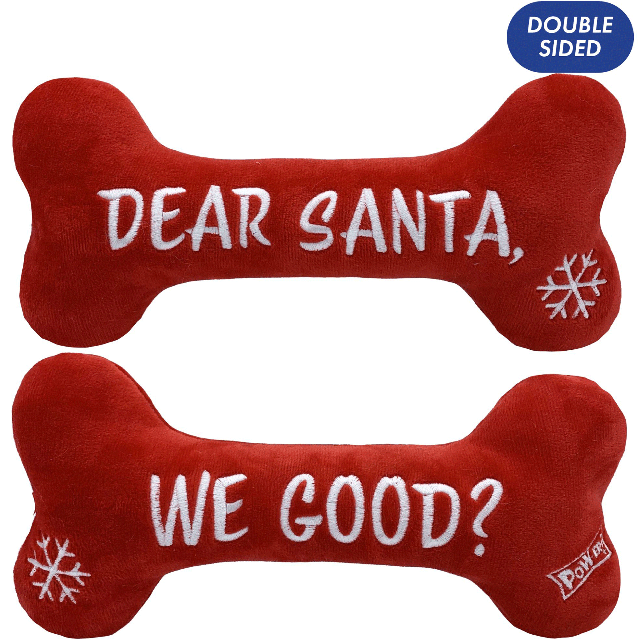 Lulubelles Dear Santa We Good? Durable Dog Chew Toy for Small & Large Breeds - Perfect for Christmas Gifts, Playtime & Training