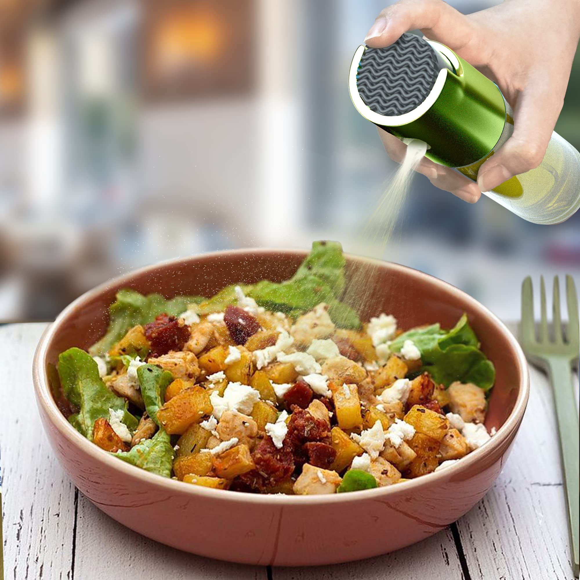 Premium Glass Oil Sprayer for Cooking - 100ml Olive Oil Mister Bottle for Air Fryer, Baking, Salad, Grilling & BBQ | Portable Kitchen Gadget for Healthy Cooking & Meal Prep