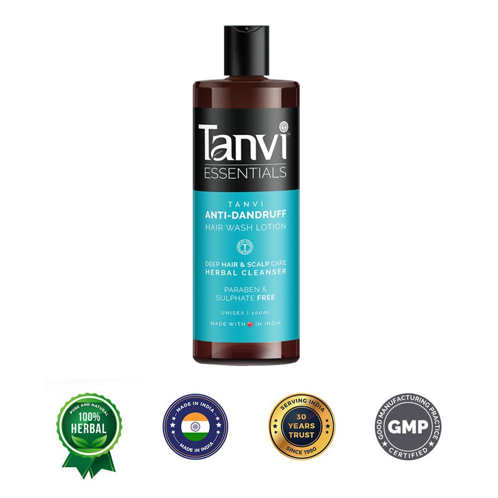 Tanvi Essentials Unisex Anti Dandruff Shampoo - Sulfate & Paraben Free Hair Cleanser for Dry Scalp & Itchy Scalp (100ml) - Gentle Daily Use for Men & Women, Perfect for Sensitive Scalp & Dandruff Control
