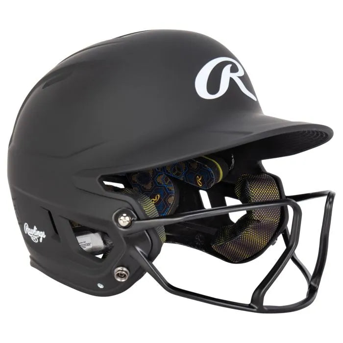 Rawlings Mach Hi Viz Fastpitch Softball Batting Helmet with Integrated Facemask - Youth & Adult Safety Gear for Baseball Games & Practice - MCHVIZ