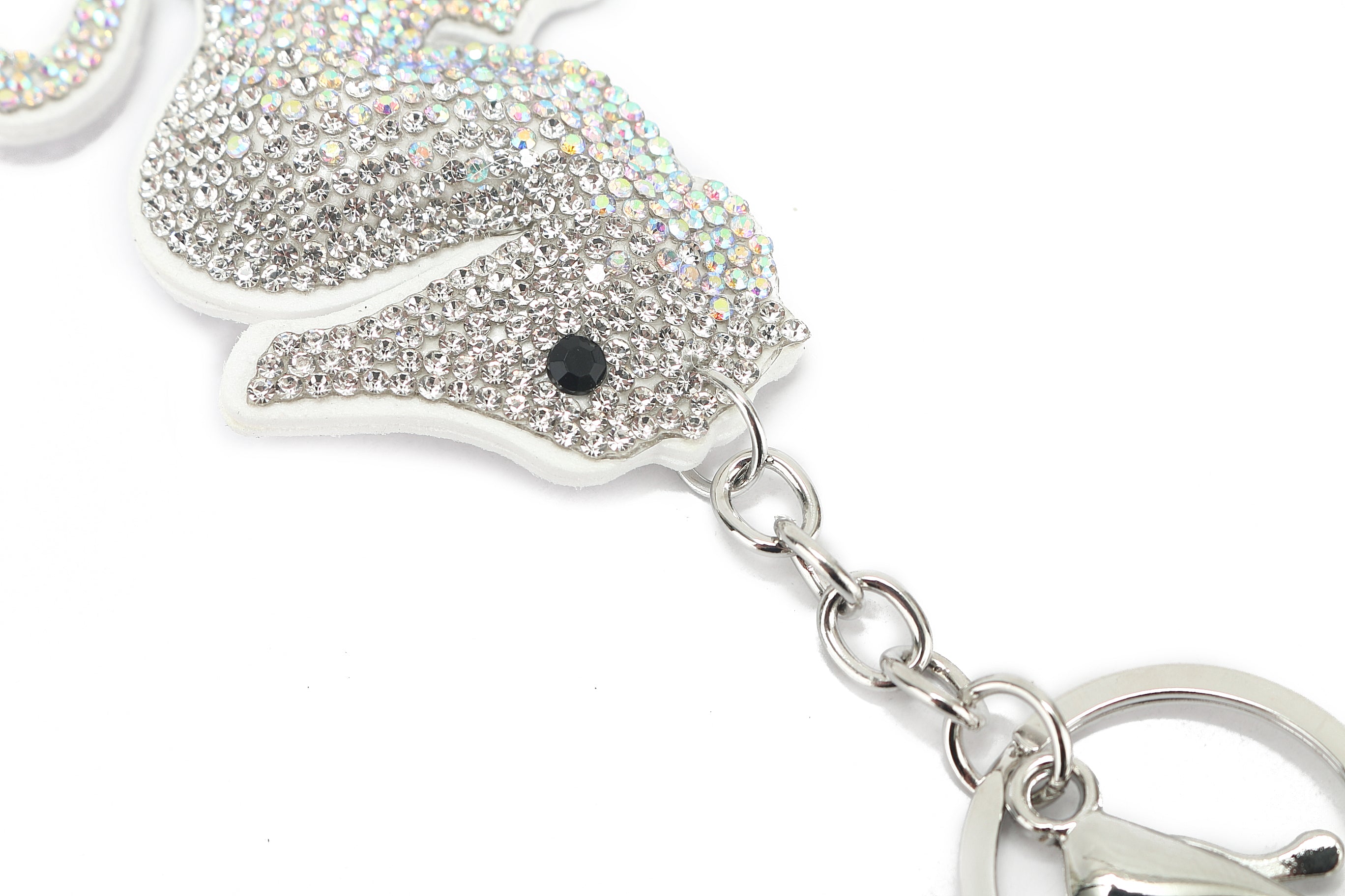 Crystal Seahorse Bag Charm - Elegant White Seahorse Pendant for Handbags, Backpacks & Keychains - Perfect Gift for Women & Girls