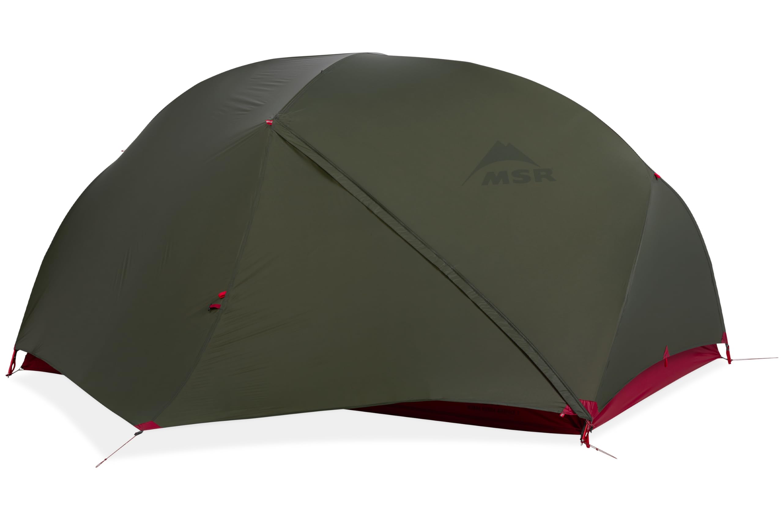 MSR Hubba Hubba Bikepack 2-Person Backpacking Tent - Lightweight Green Camping Shelter for Bikepacking & Outdoor Adventures