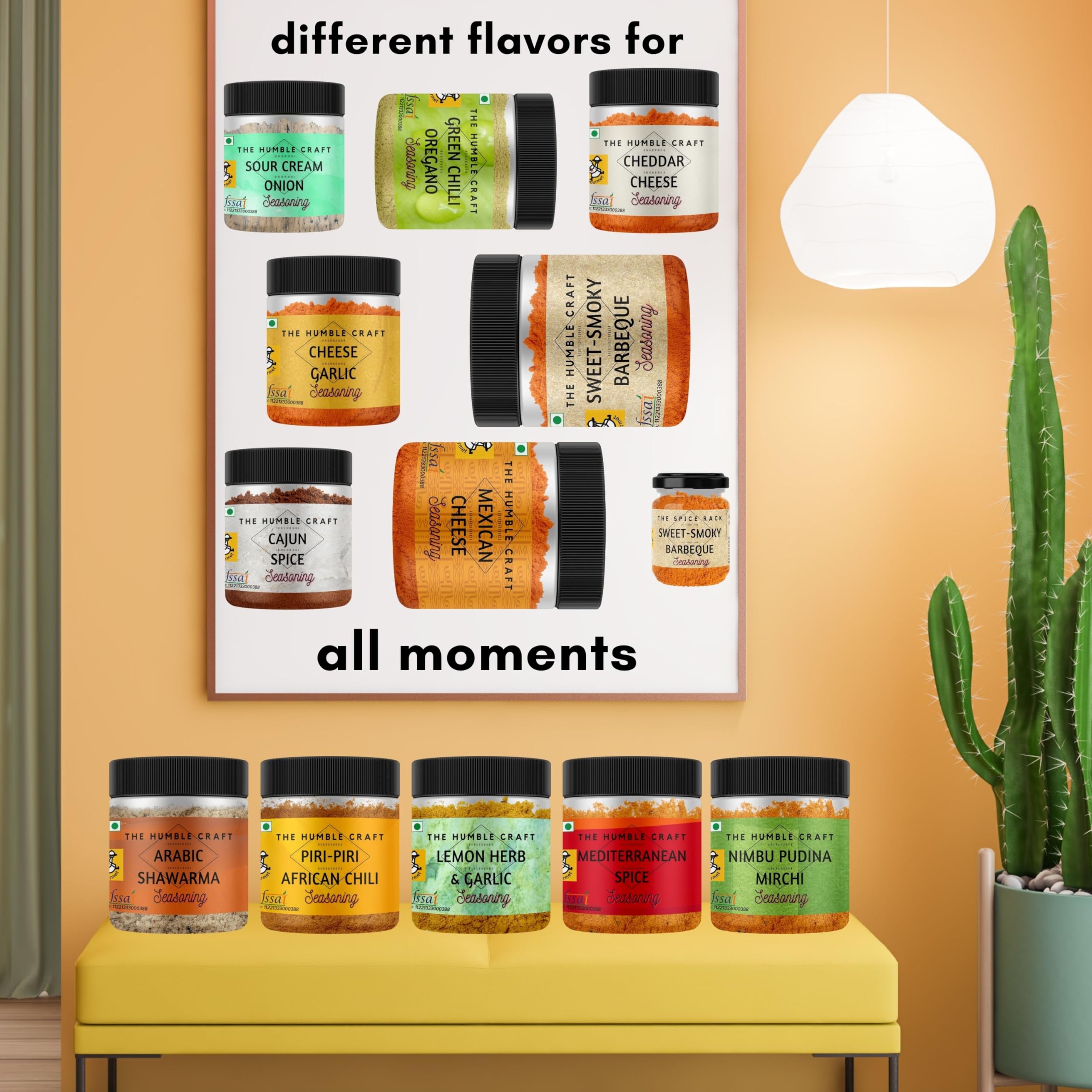 The Humble Craft Korean Kimchi Seasoning Powder - Spicy & Tangy Gochugaru Flavor for Popcorn, Snacks, Noodles, Ramen, Rice Cakes, Broth, Fries & Mayo Dip (100g) - Perfect for Movie Nights, Korean BBQ & Home Cooking