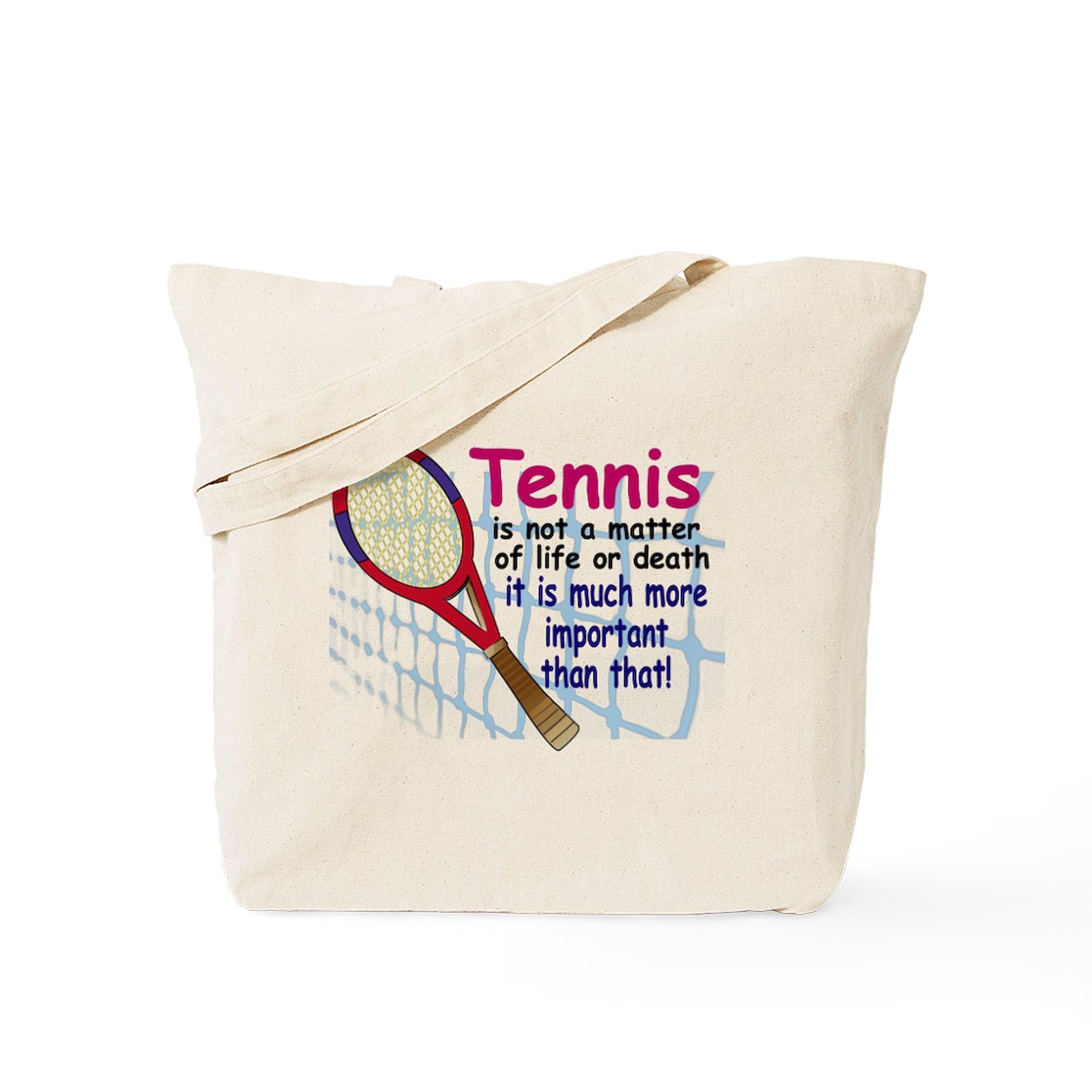 Tennis Is A Matter Of Love Tote Bag - Natural Canvas Reusable Shopping Bag for Tennis Fans, Groceries & Beach Outings