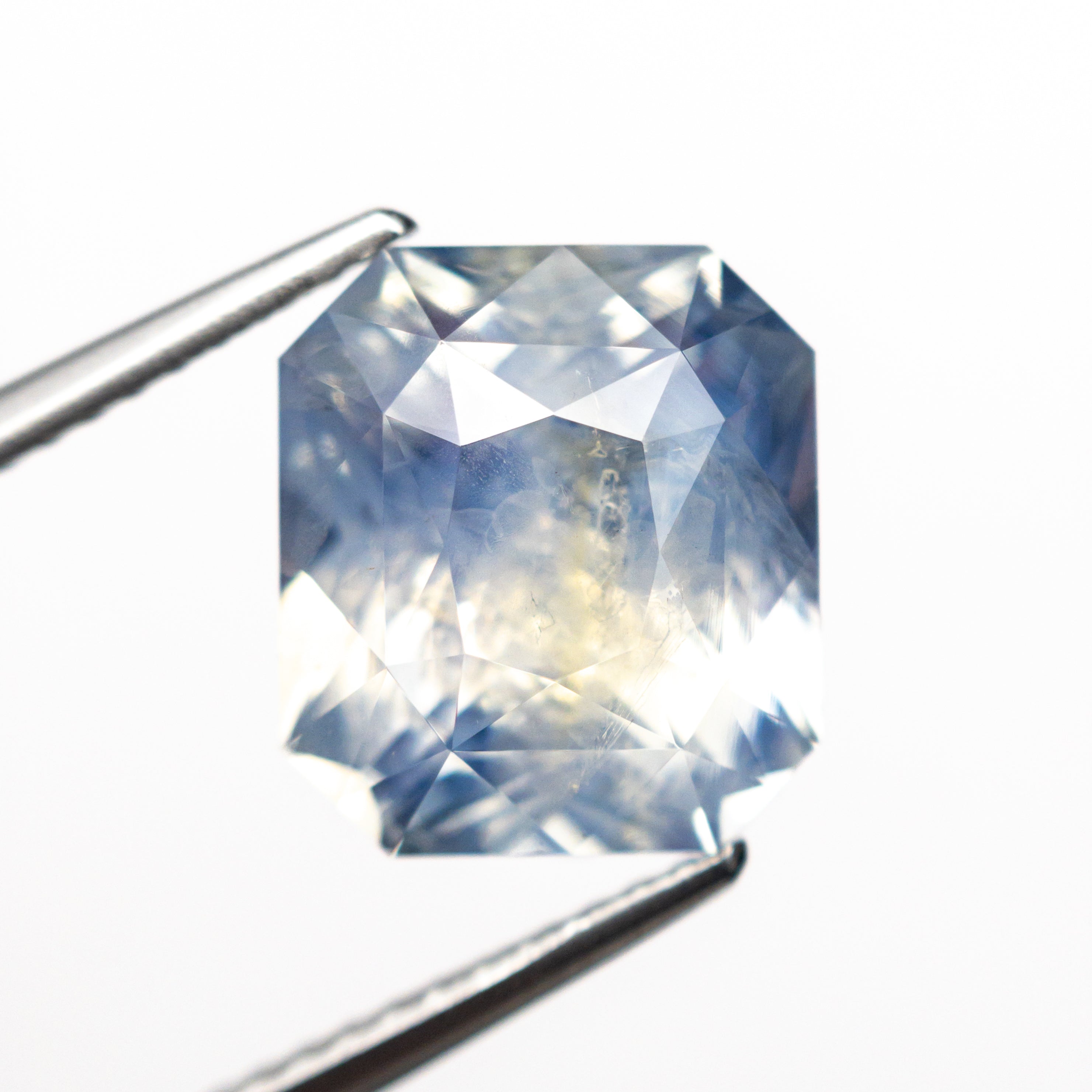 6.54ct Natural Blue Sapphire Gemstone - 10.32x9.16x7.03mm Cut Corner Rectangle Brilliant Cut for Jewelry Making, Engagement Rings & Fine Collections