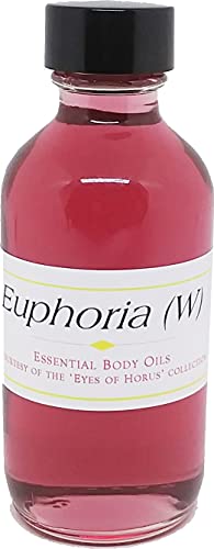 Euphoria Women's Perfumed Body Oil - Floral Fragrance for Daily Wear & Special Occasions - 2 oz Pink Bottle with Regular Cap - Perfect for Date Nights, Gifts & Self-Care Rituals