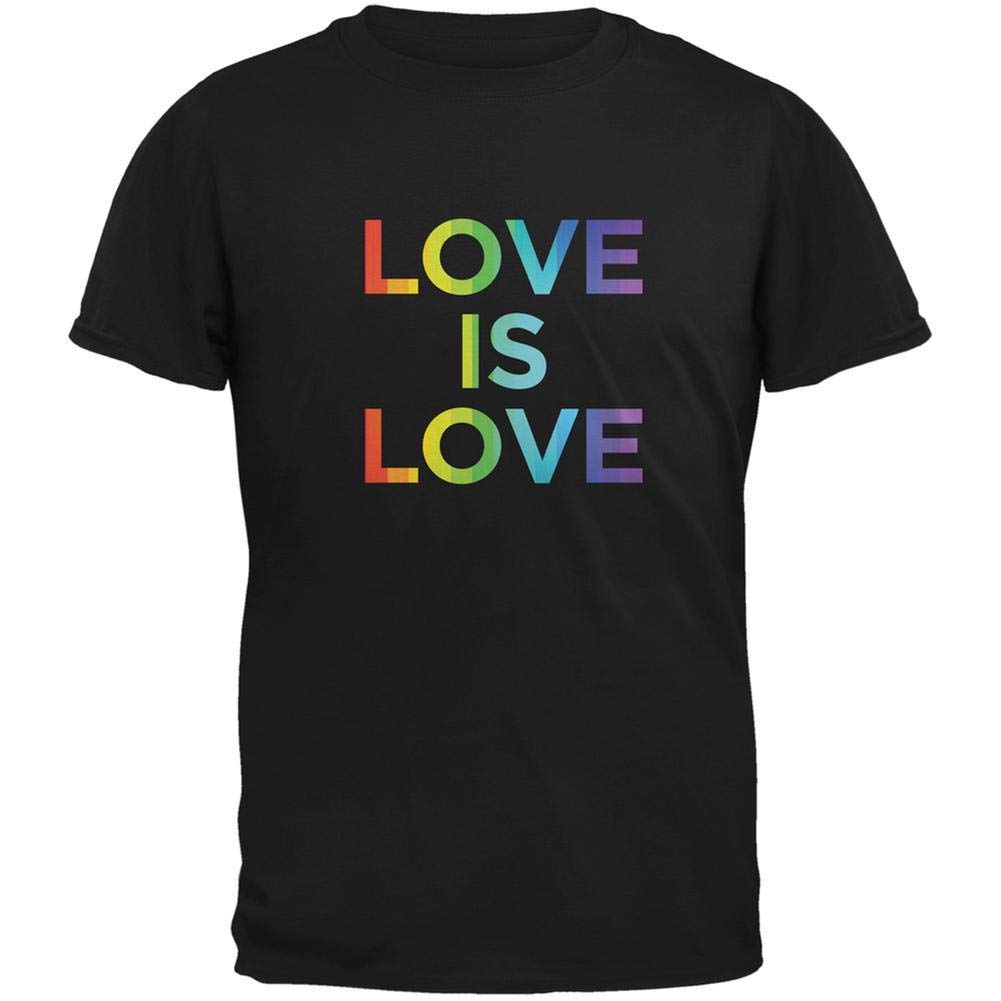 LGBT Gay Pride Love is Love T-Shirt for Men & Women - Rainbow Equality Shirt for Pride Month, LGBTQ+ Events & Ally Support