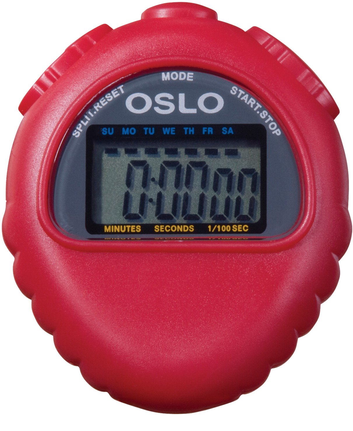 Oslo All-Purpose Digital Stopwatch with Large Display - Red | Perfect for Sports, Cooking, Labs & Classroom Timing