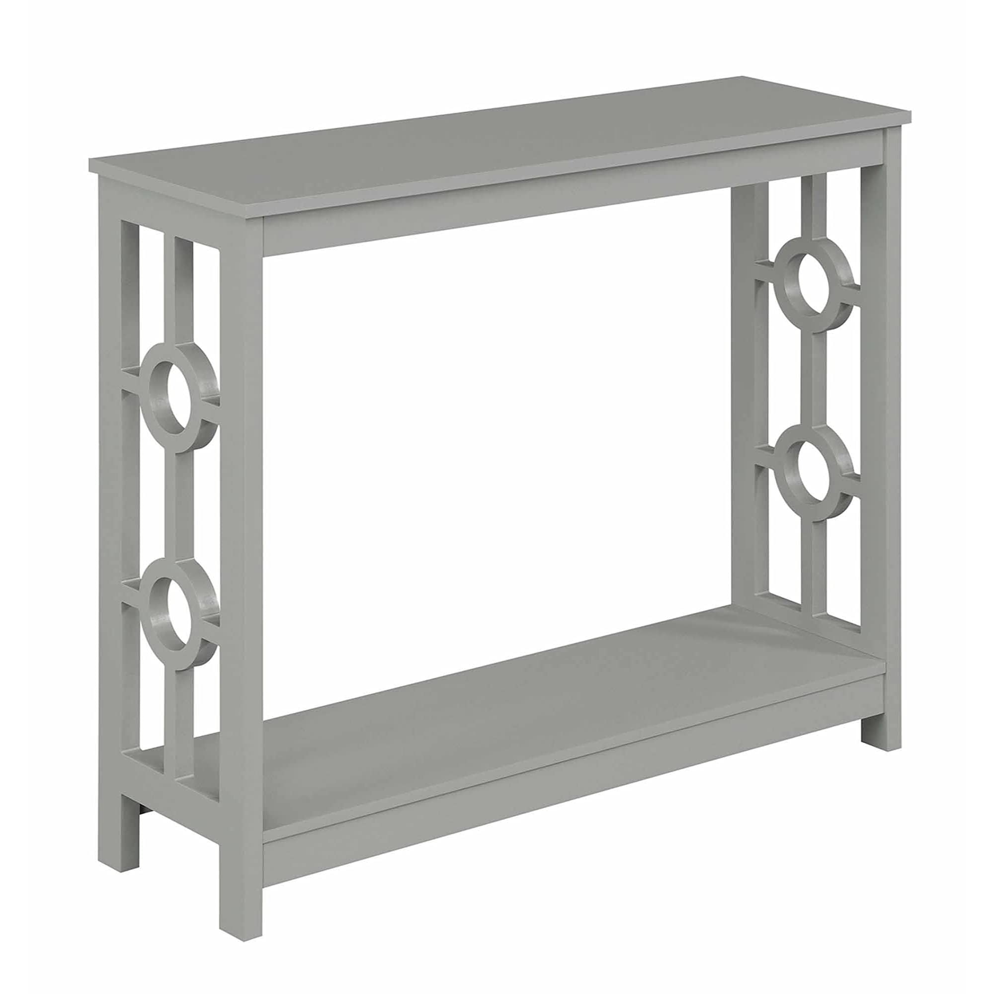 Ergonomic Ring Console Table with Shelf - Modern Entryway Sofa Table for Hallway, Living Room & Bedroom - Stylish Storage & Display Furniture for Home Decor