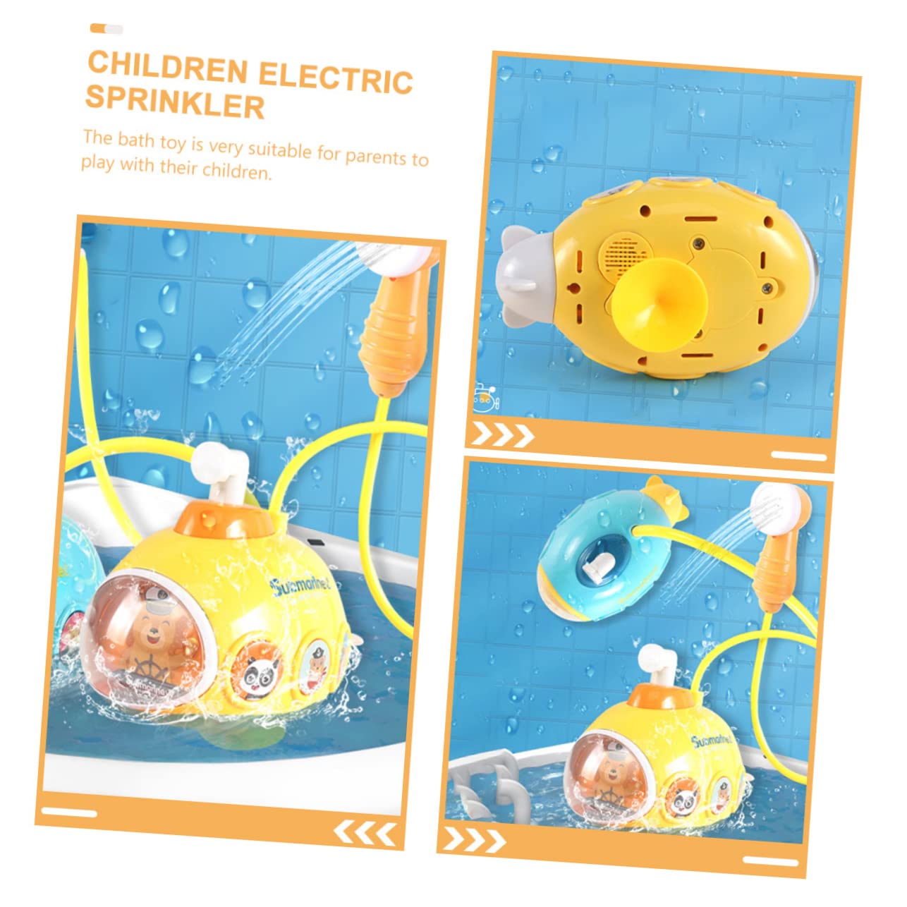 VICASKY 4-Piece Kids Bath Toys Set - Fun Water Play Duck Toys for Toddlers & Children - BPA-Free Plastic Yellow Rubber Ducks for Bathtub, Pool & Beach Playtime