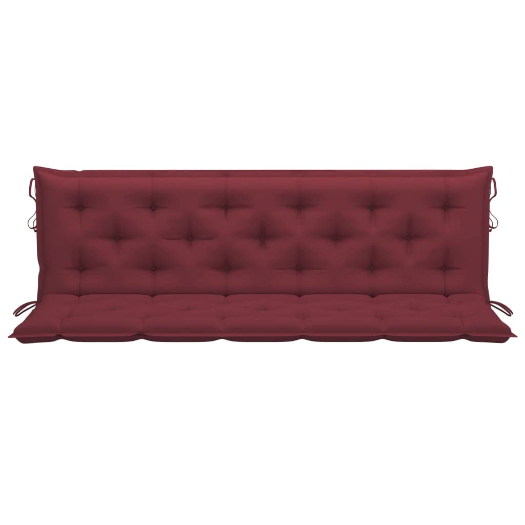 Premium Floor Seating Cushions & Outdoor Swing Cushion - Waterproof Patio Porch Swing Seat Cover for Indoor/Outdoor Use - Wine Red 70.9