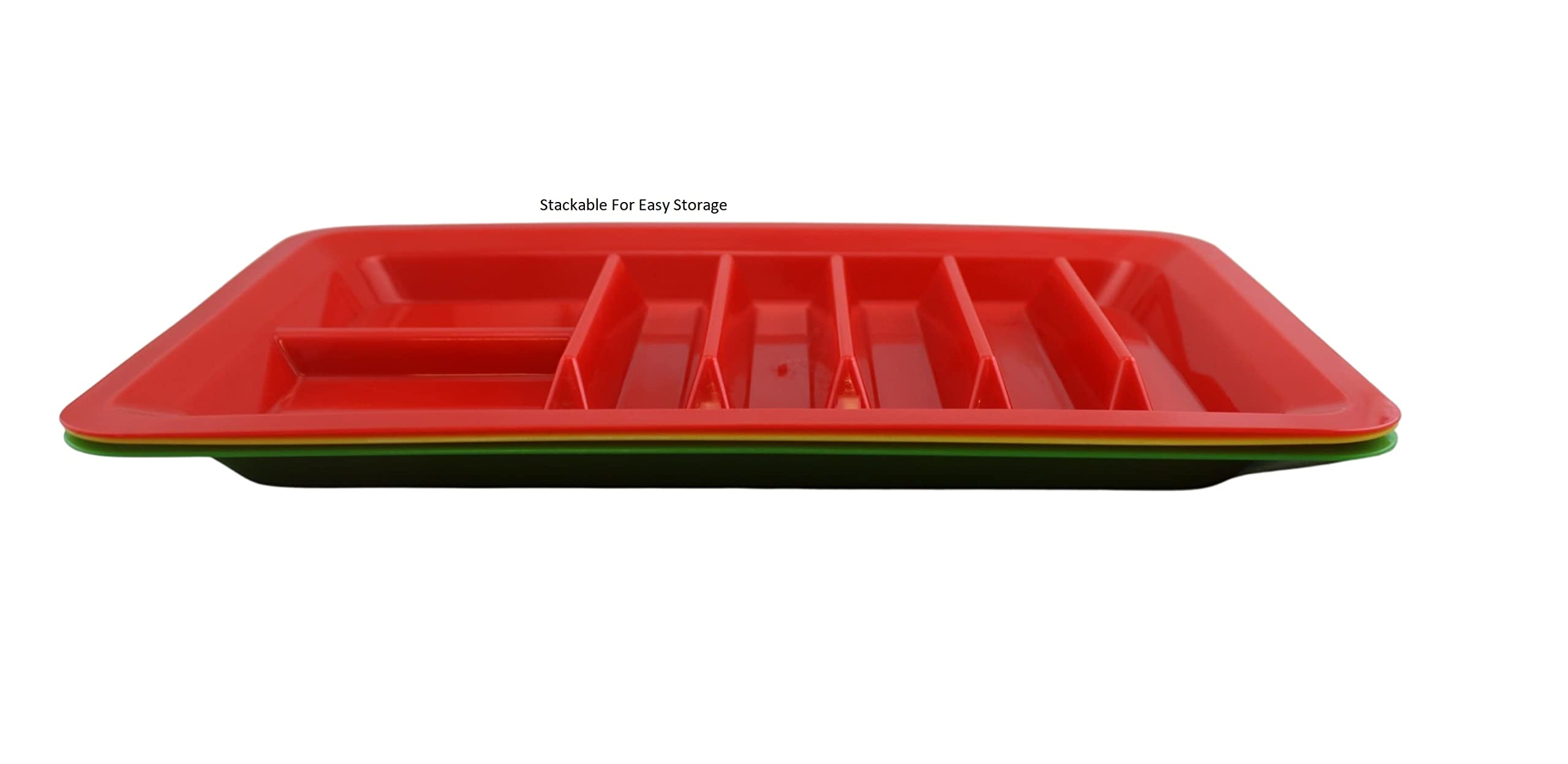 3-Piece Taco Holder Stand Set - Colorful Plastic Taco Plate Dividers for Serving (Rectangle) - Perfect for Taco Tuesday, Parties & Mexican-Themed Events