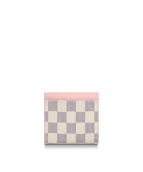 Authentic Louis Vuitton Zoé Wallet in Damier Azur Canvas - Eau de Rose Pink | Luxury Compact Wallet for Women | Perfect for Everyday Use, Travel & Gifting