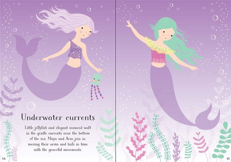 Little Sticker Dolly Dressing Mermaid Activity Book - Usborne Softcover Sticker Book for Kids | Perfect for Travel, Birthday Gifts & Creative Play