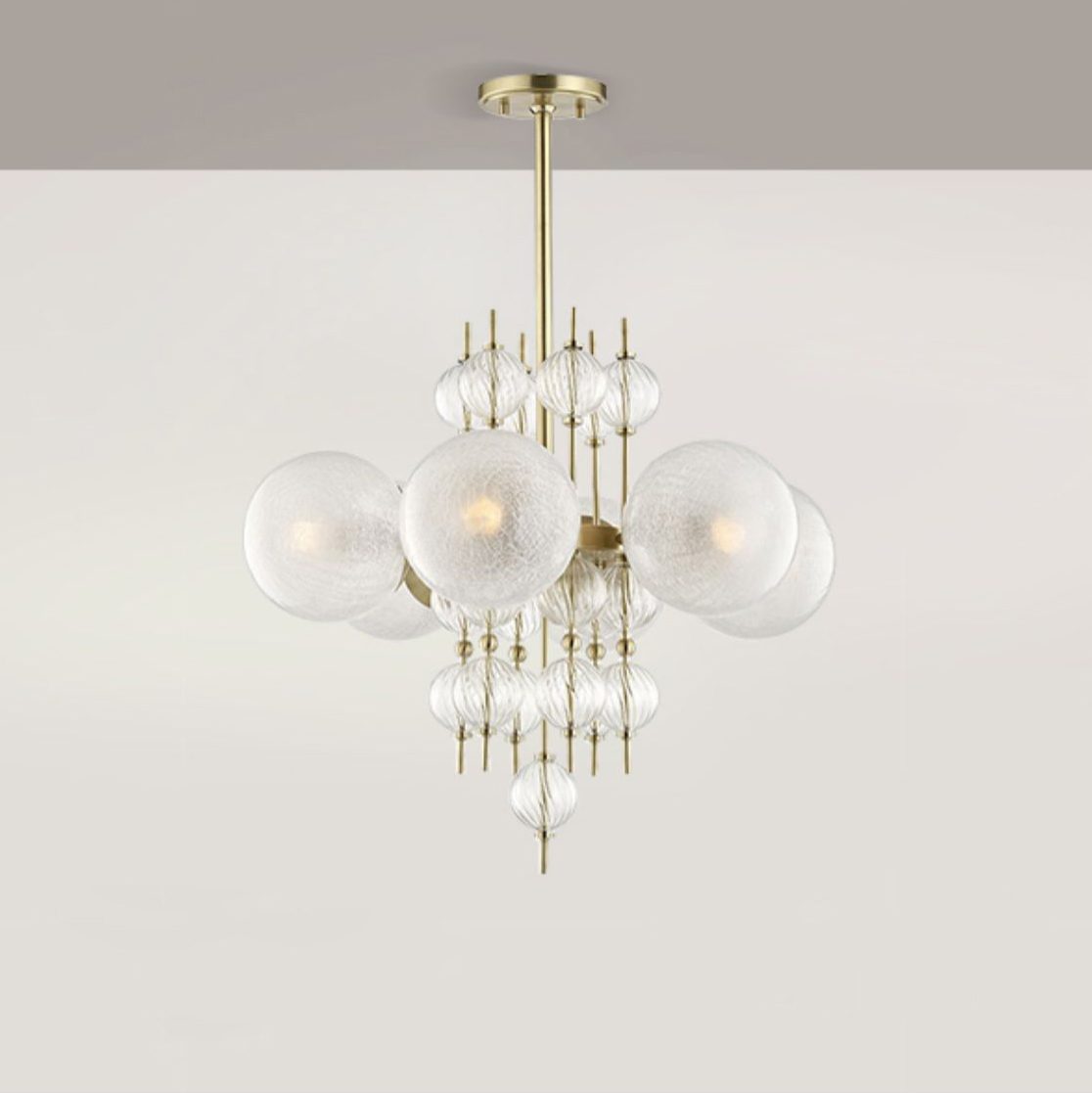 Calypso Chandelier - Elegant Crystal Ceiling Light Fixture for Dining Room, Bedroom & Living Room Decor | Modern Lighting for Home & Office