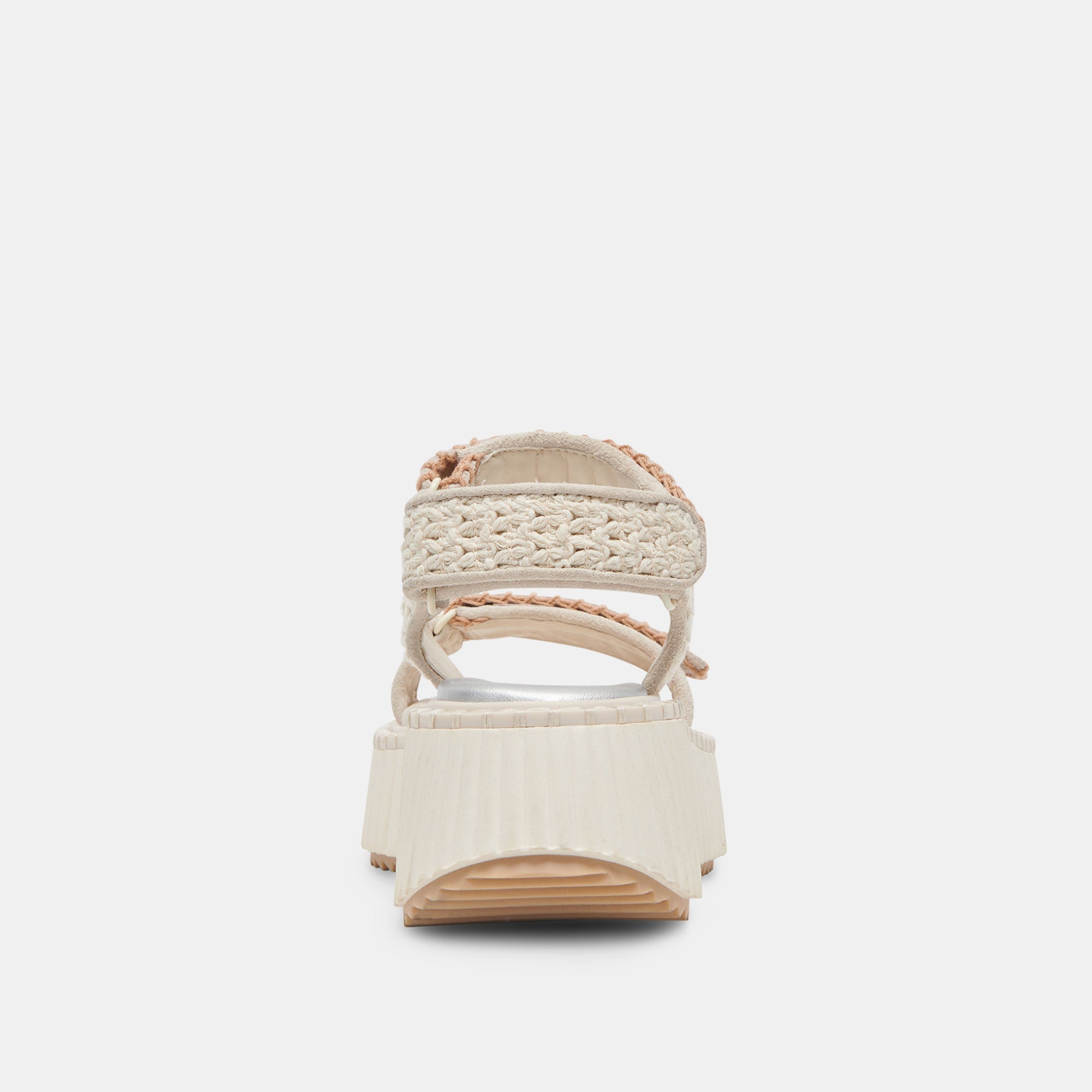 DEBRA Women's Ivory Suede Sandals - Comfortable Casual Summer Shoes for Beach, Vacation & Everyday Wear