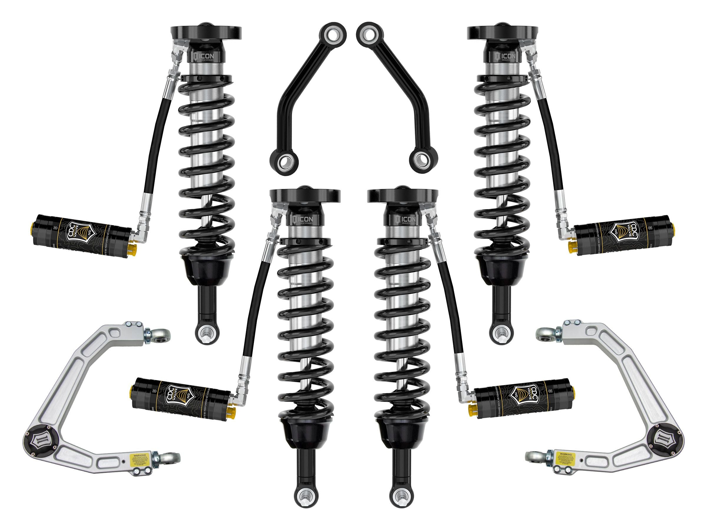 2014-2024 Chevy Tahoe Suburban & GMC Yukon Yukon XL 2.5-3.25 Inch Stage 4 Lift Kit with Billet Upper Control Arms - Off-Road Suspension Upgrade for Adventure & Towing