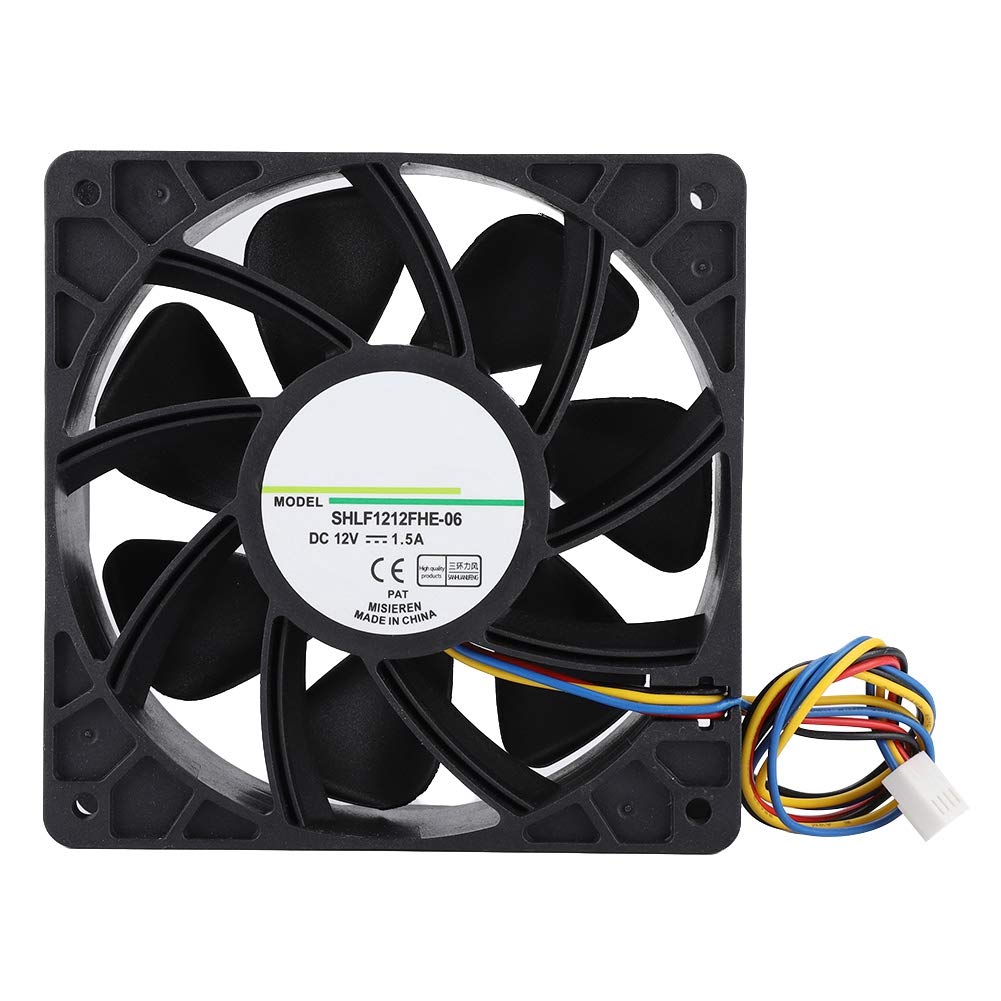 4-Pin Premium Quiet Cooling Fan 120mm - 12V 1.5A Ball Bearing DC Fan with PWM Control - 4500 RPM High Speed, 200CFM Airflow - Ideal for PC Cooling, Gaming Rigs, Servers & Electronics