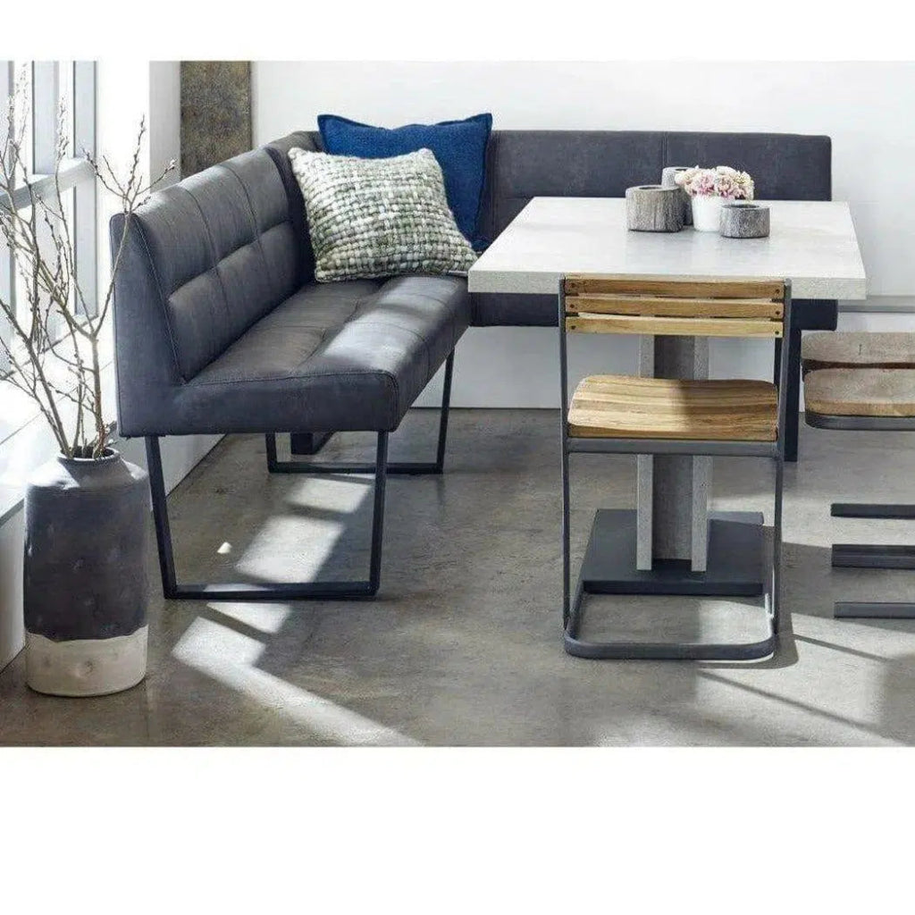 60x81 Inch Modern Corner Bench with Storage, Dark Grey Upholstered - Perfect for Living Room, Bedroom, or Entryway Seating