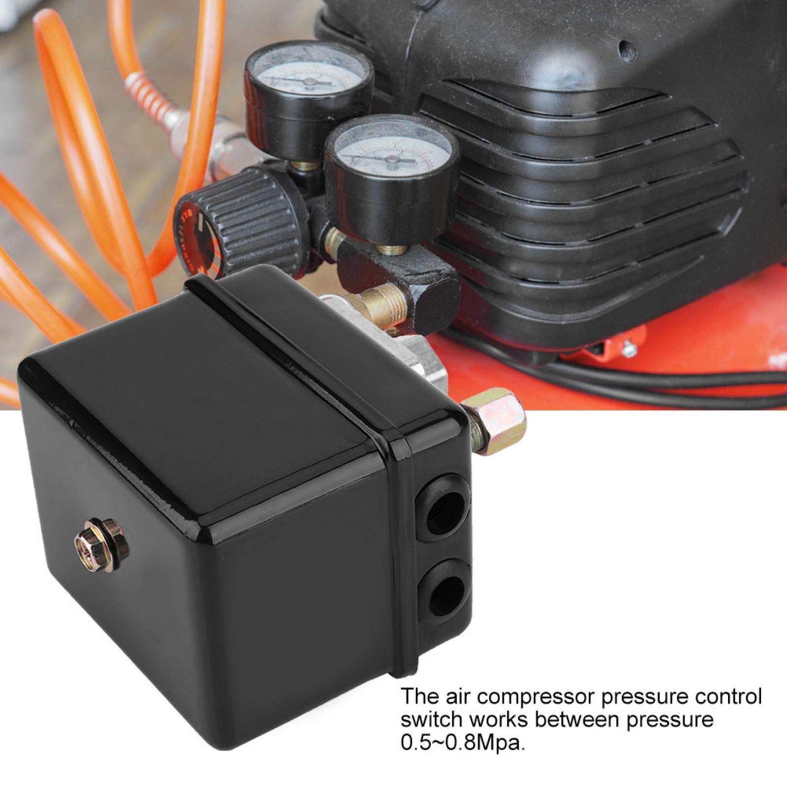 Air Compressor Pressure Control Switch - Heavy Duty Iron Construction for Stable Performance | Perfect for HVAC Systems, Pneumatic Tools & Industrial Machinery