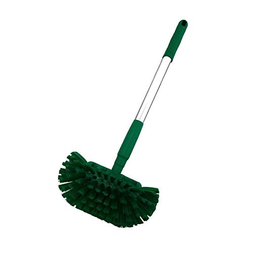 Kyowa Clean 29304 Vikan Handle - 17.3 Inch (44 cm) Red Cleaning Brush for Kitchen, Bathroom & Hard-to-Reach Areas | Durable Bristles, Ergonomic Design