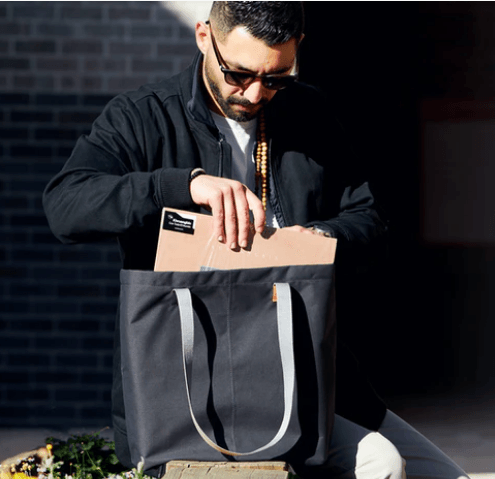 Bellroy Premium Leather Market Tote Bag - Stylish & Durable Shopping Tote for Groceries, Beach, and Everyday Use