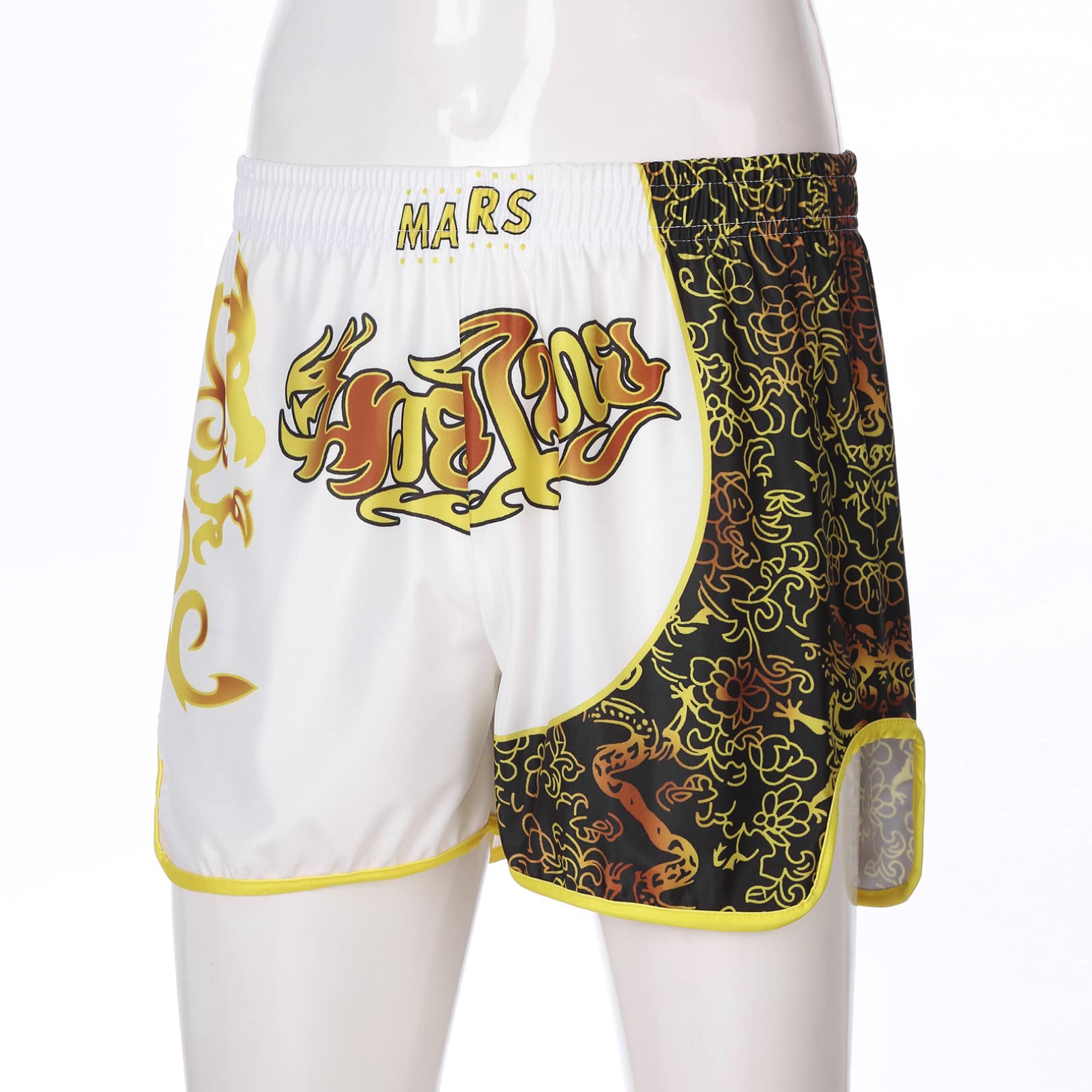 Men's Muay Thai Shorts - Professional Fight & Training Kickboxing Shorts for MMA, Cage Fighting & Martial Arts | Ideal for Boxing, Sparring & Gym Workouts