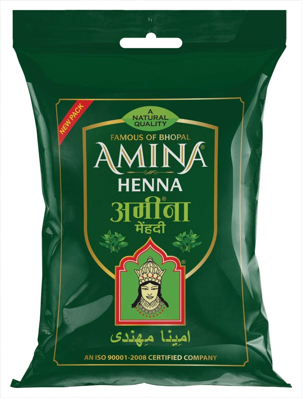 Premium Amina Natural Henna Powder 250g (Pack of 2) - 100% Pure & Organic for Hair Coloring, Body Art, and Tattoos | Perfect for DIY Beauty, Weddings, and Festive Occasions