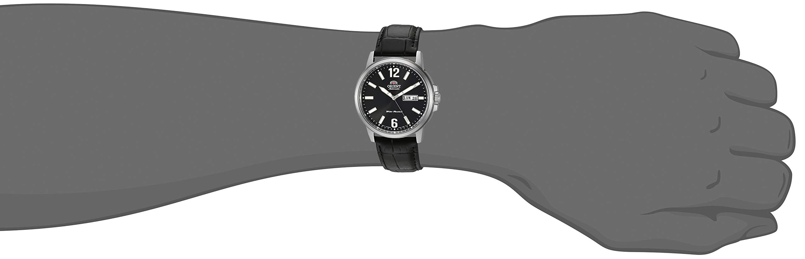 Orient Men's RA-AA0C Japanese Automatic Hand-Winding Sports Watch with Date Display - Durable Stainless Steel Case & Water Resistant for Outdoor Activities, Gym & Daily Wear