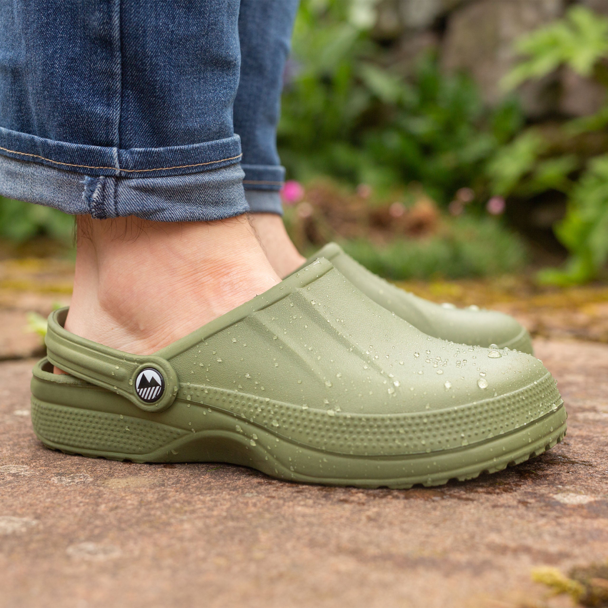 Men's Allonby Classic Garden Clogs - Wide Fit Comfortable Slip-On Shoes for Outdoor Work, Gardening & Beach Use