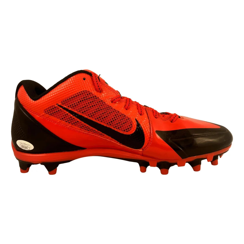 Gerald McCoy Autographed Football Cleats - Tampa Bay Buccaneers & Las Vegas Raiders Game-Worn Shoes with JSA COA - Perfect for NFL Memorabilia Collectors and Sports Fans Display
