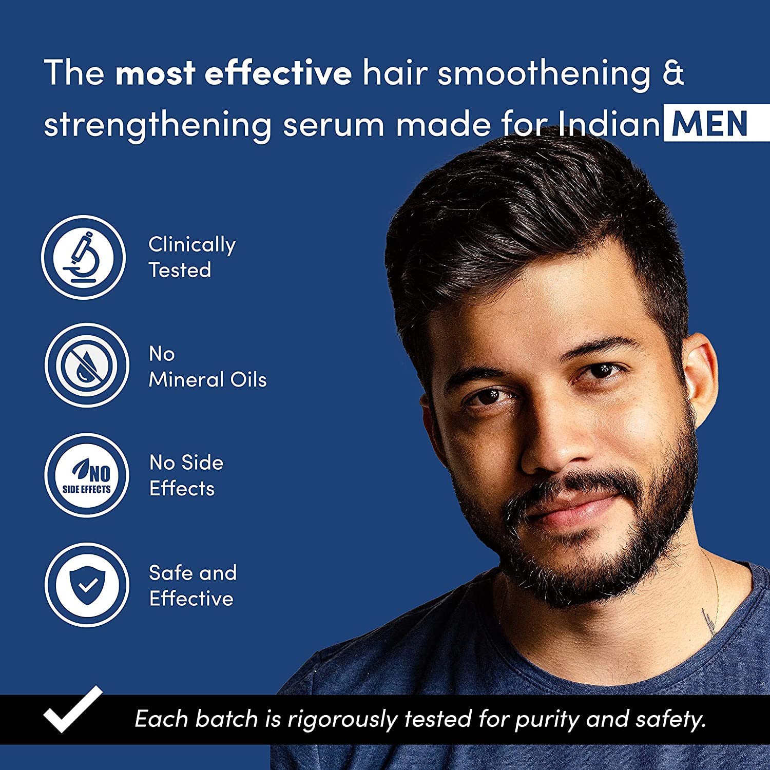 Man Matters Hair Serum for Men - 90 mL with Jojoba & Argan Oil | Frizz-Free, Silky & Shiny Hair Treatment | Non-Sticky Formula for Instant Smoothness | Perfect for Daily Styling & Special Occasions