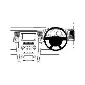 ClicOn No Holes Right Hand Dash Mount for Jeep Grand Cherokee 2008-2010 | Secure Phone Holder for Off-Road & Daily Driving