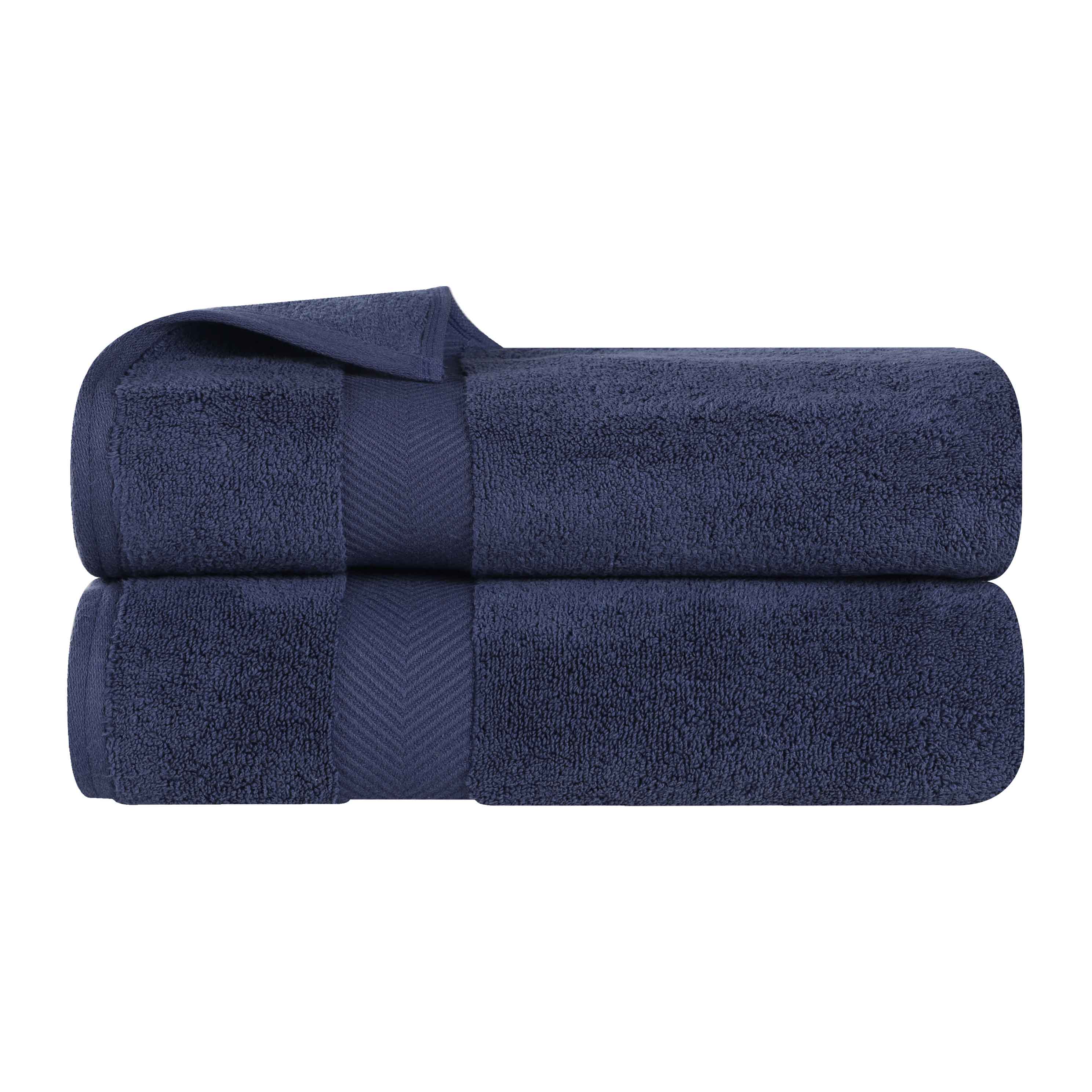 Premium Zero Twist Cotton 2-Piece Bath Towel Set - Ultra Soft & Absorbent - Perfect for Spa, Bathroom & Beach Use