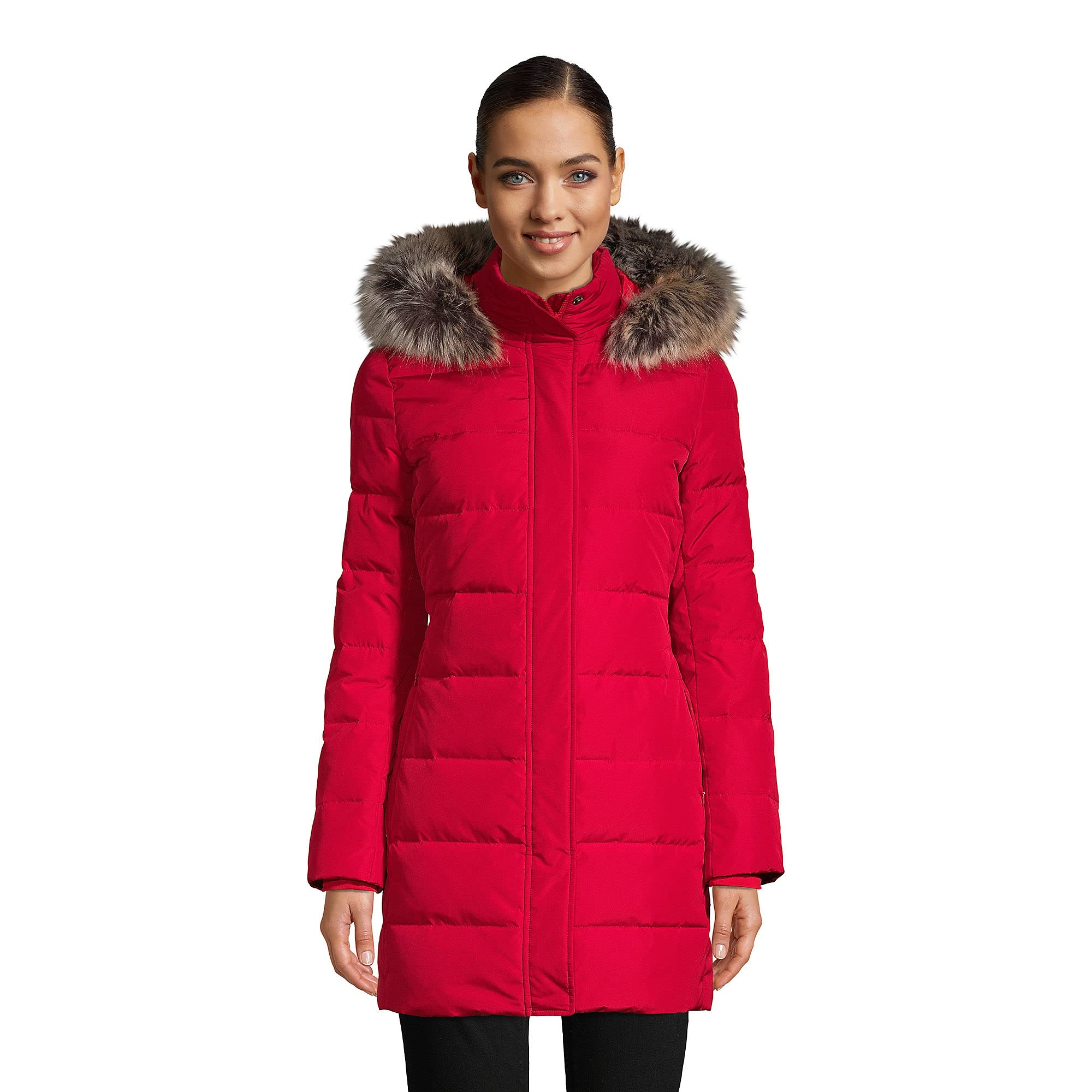 Lands' End Women's Down Winter Coat - Waterproof Insulated Puffer Jacket for Extreme Cold Weather - Perfect for Snowboarding, Skiing & Outdoor Adventures
