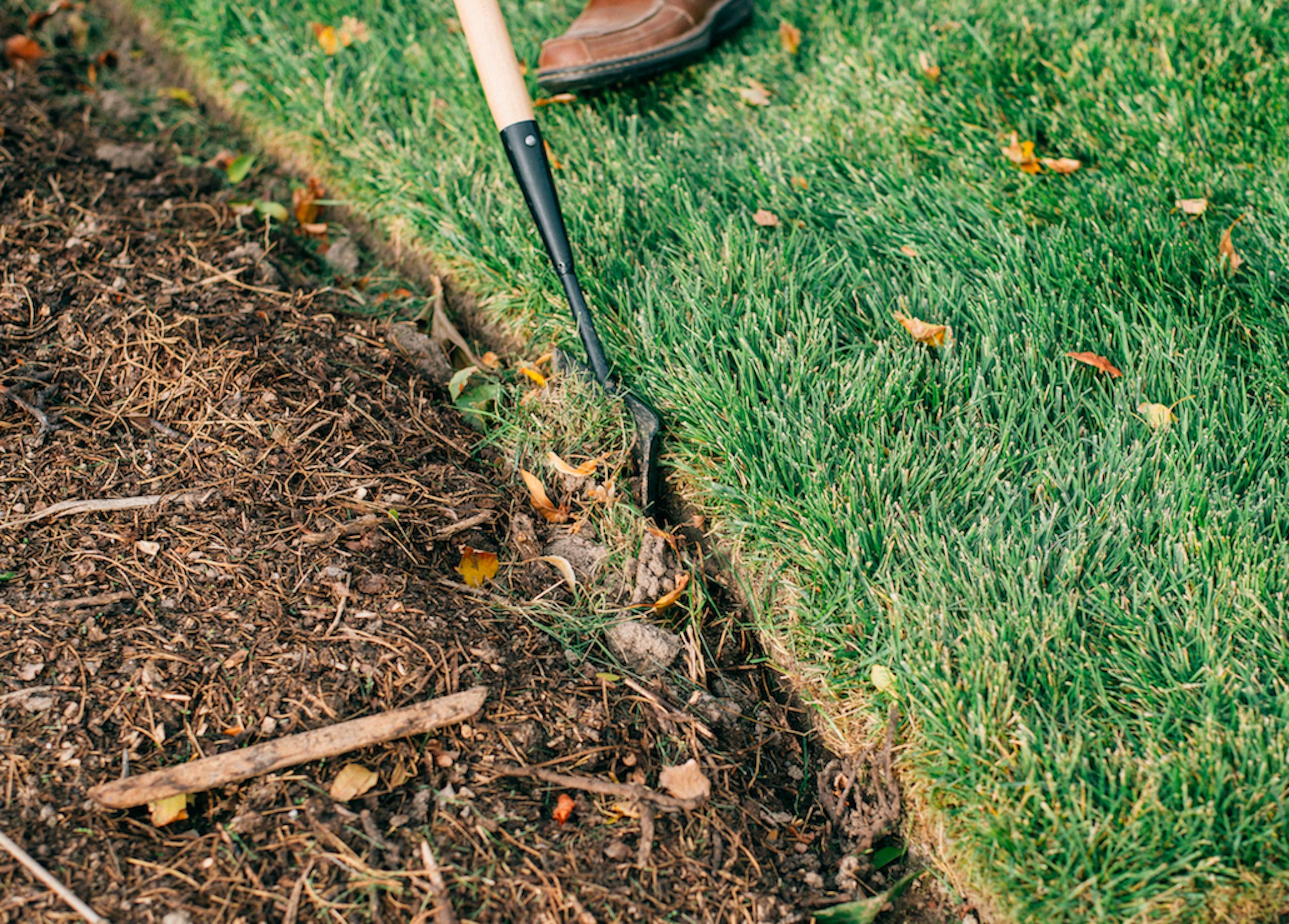 KWIK EDGE Quad Garden Tool Set - Boss, Mini, Buddy Edger Weeder & Cultivator with Long Handle for Grass, Soil & Flower Beds | Perfect for Backyard Gardening, Landscaping & Lawn Care