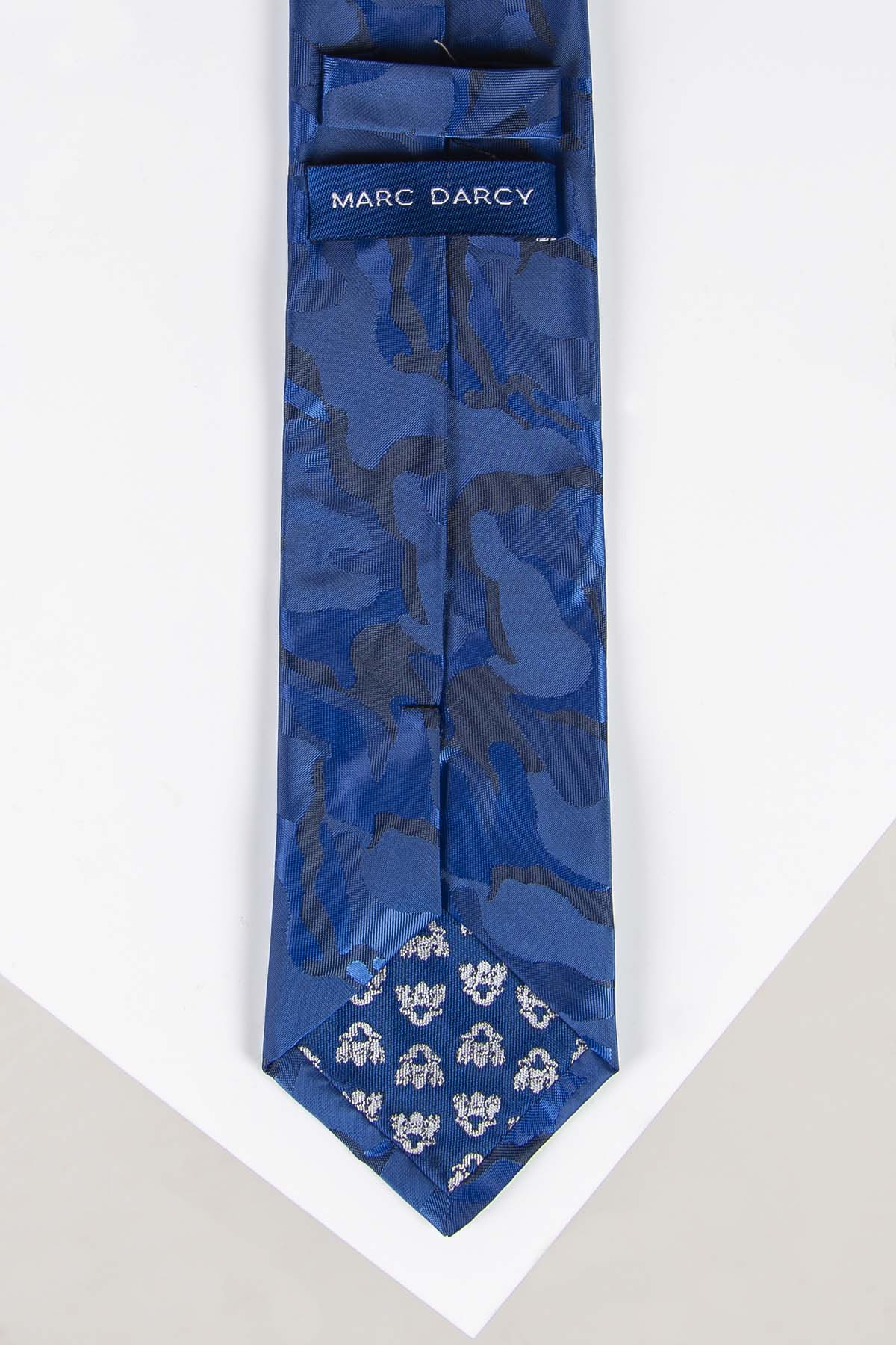 TS ARMY Navy Camouflage Tie and Pocket Square Set for Men - Military Style Formal Accessories for Weddings, Business Meetings & Special Occasions