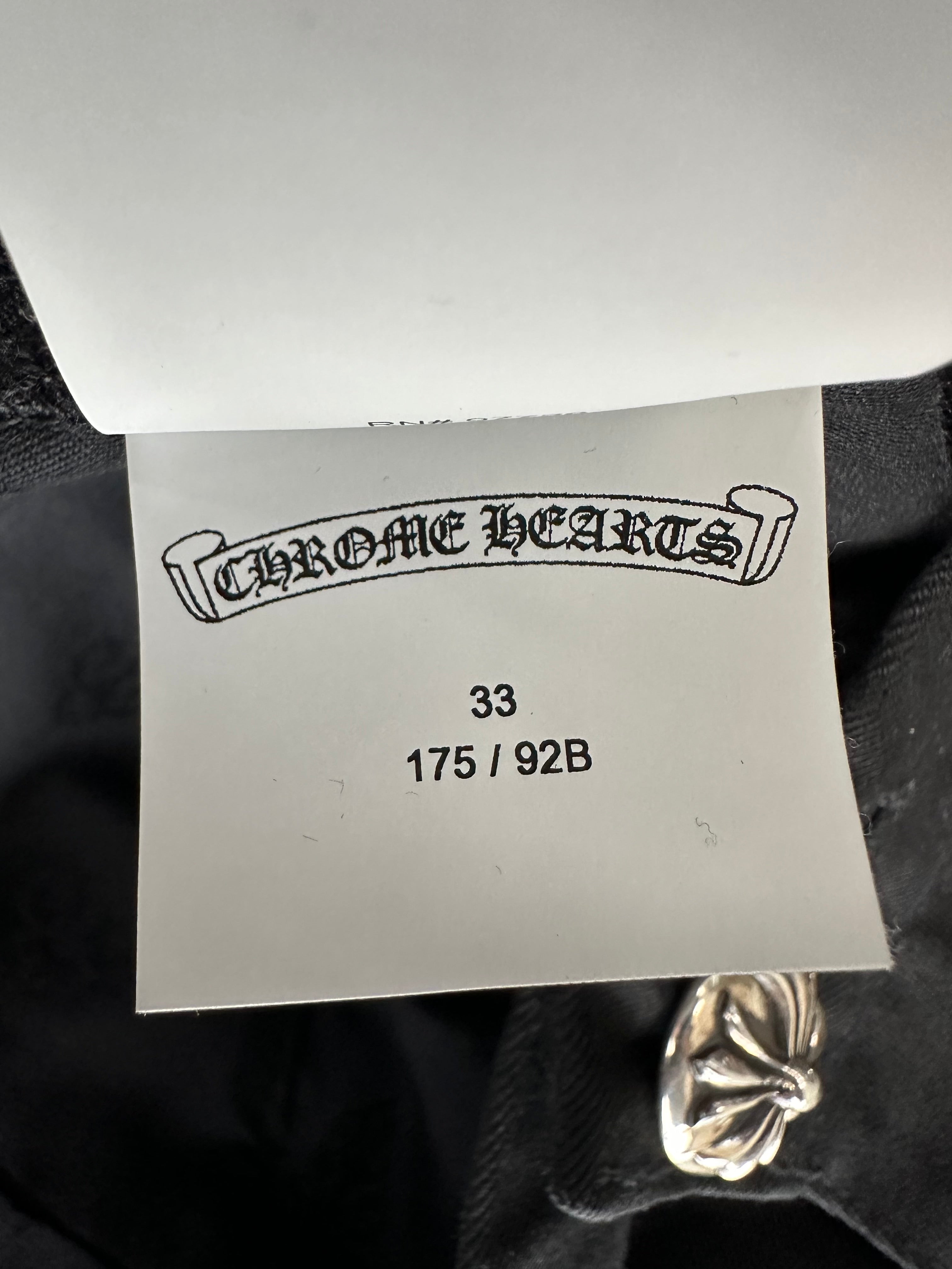 Chrome Hearts Black Carpenter Pants for Men - Heavy Duty Workwear with Multiple Pockets | Perfect for Construction, Carpentry & Outdoor Activities