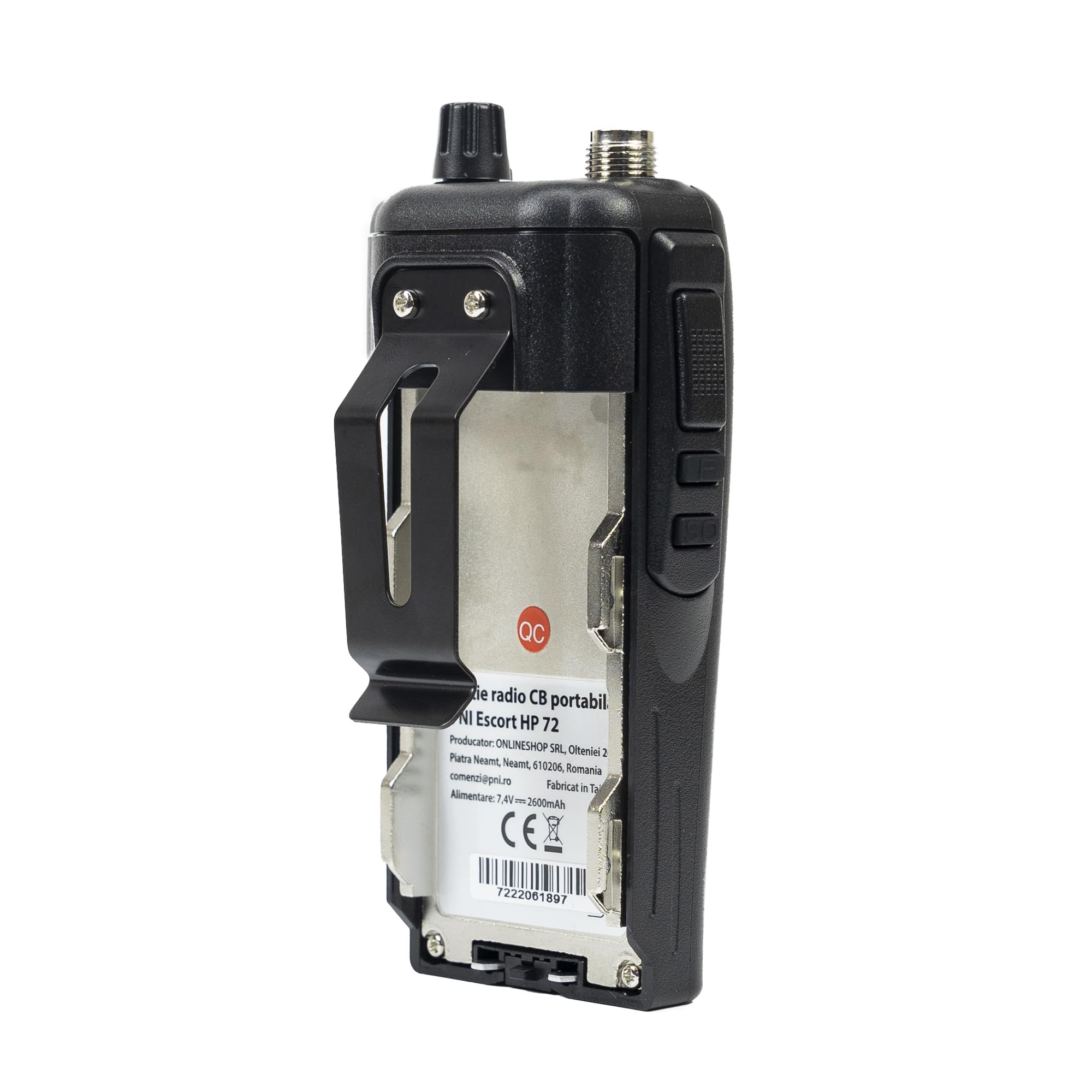 PNI Escort HP 72 4W AM-FM Portable Radio with ASQ Dual Watch Scan - Battery Not Included | Perfect for Emergency Preparedness, Outdoor Adventures & Camping