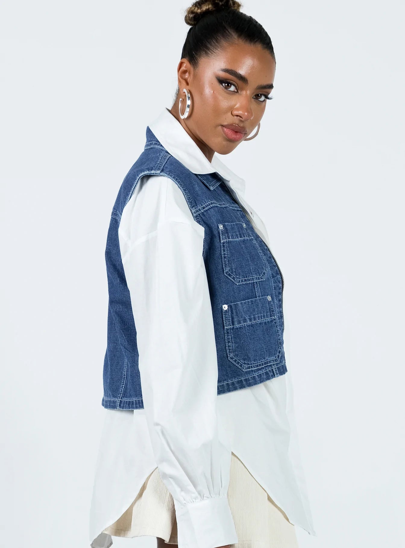 Men's Admiral Denim Vest - Classic Distressed Denim Jacket for Casual Wear | Perfect for Outdoor Adventures, Music Festivals & Street Style