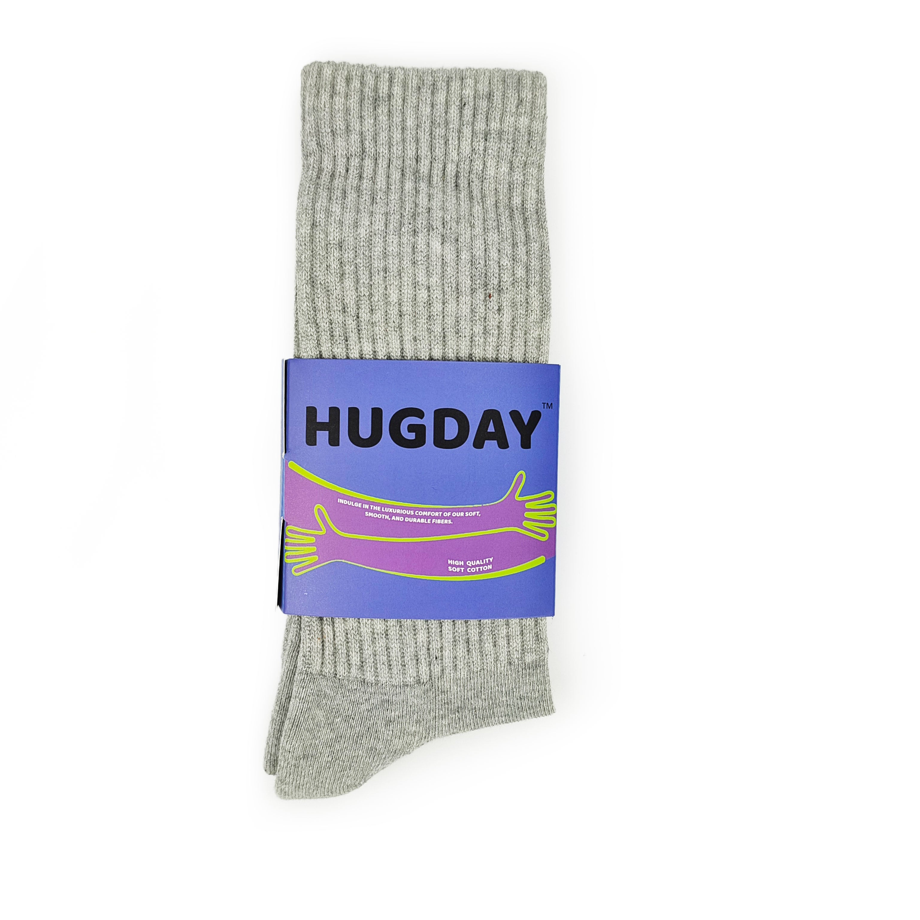 Premium 3-Pack Solid Calf Socks for Men & Women - Light Gray | Comfortable Everyday Wear for Work, Gym & Casual Outfits
