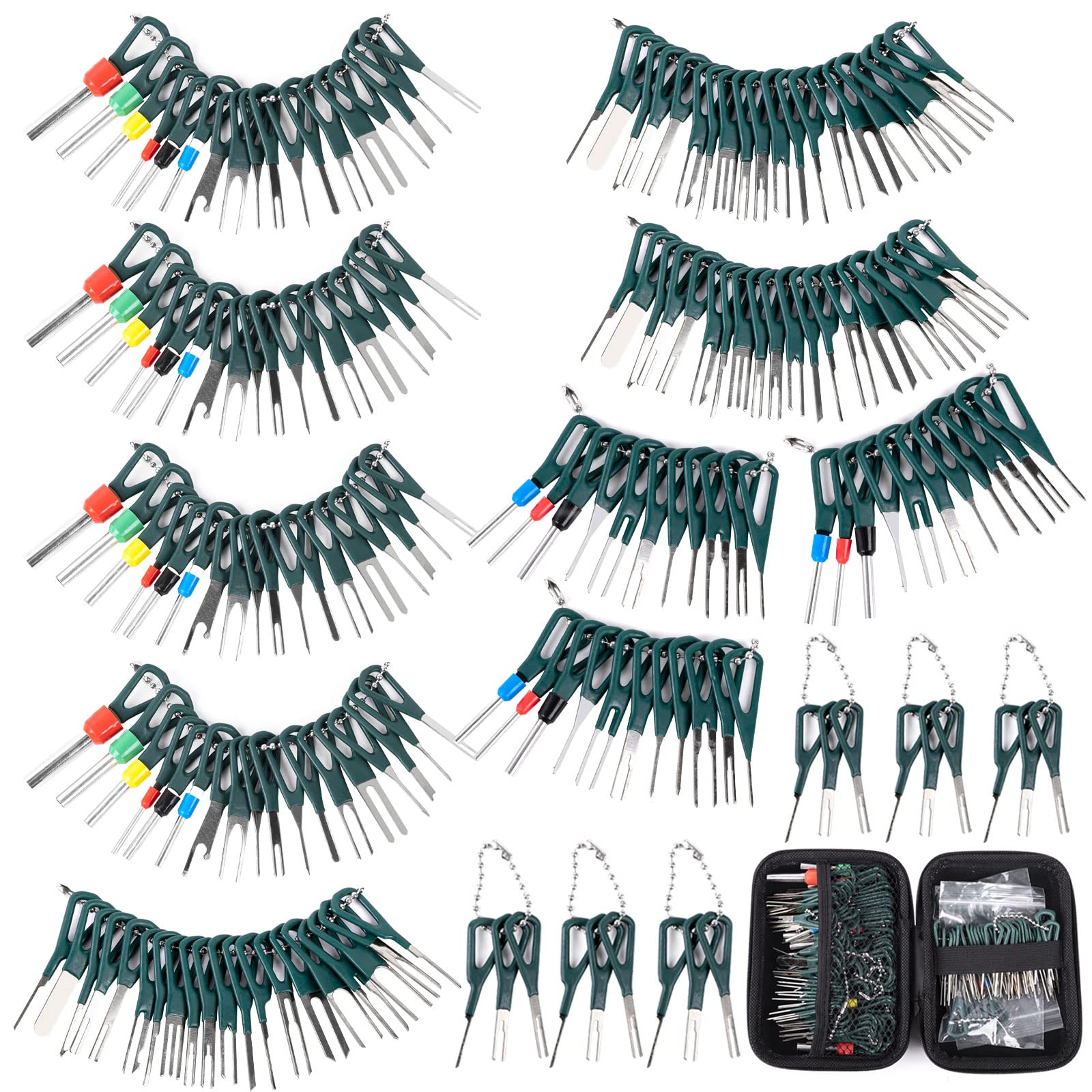 172 Pcs Terminal Removal Tool Kit - Depinning Tool & Electrical Connector Pin Extractor Set for Automotive, Car & Household Devices | Perfect for Wiring Repairs, DIY Projects & Electrical Maintenance