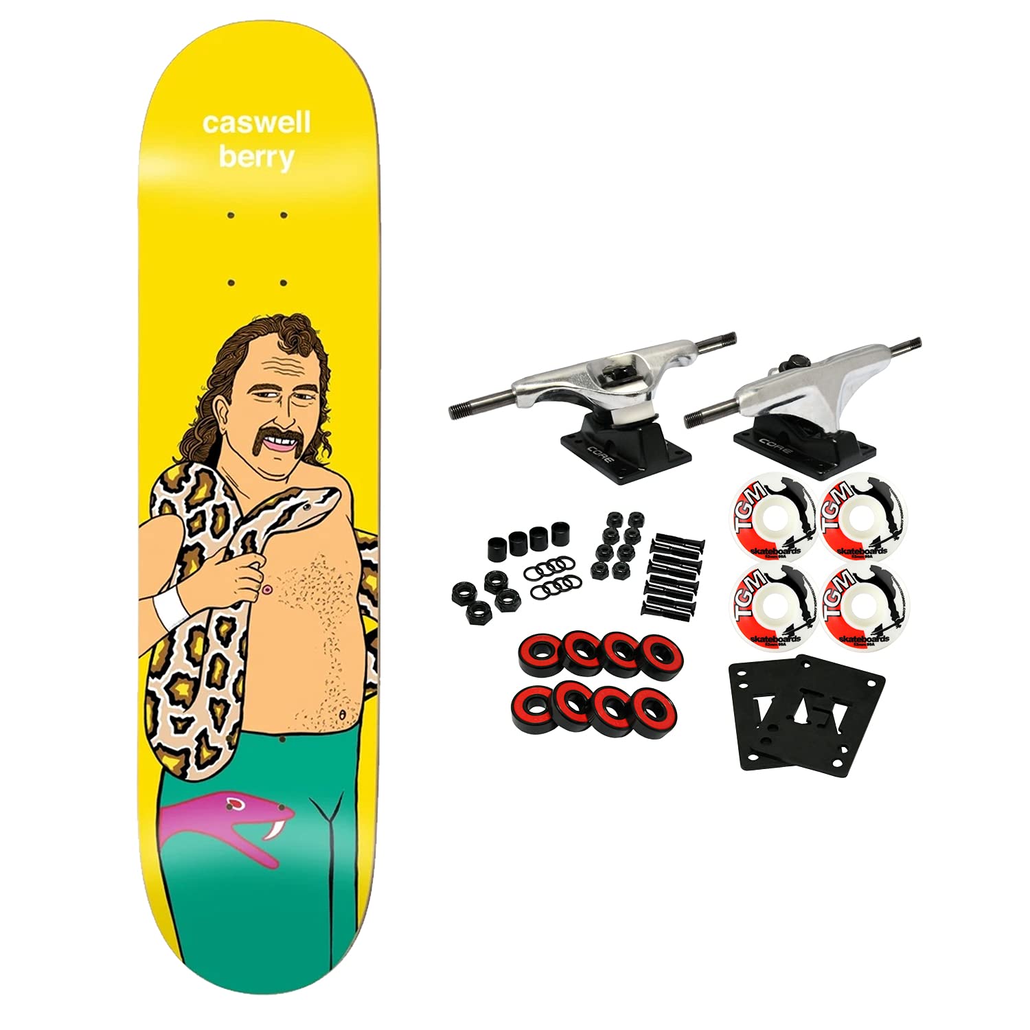 Enjoi Complete Skateboard 8.0 x 31.6 Inch - Berry Body Slam Design - Perfect for Street Skating & Tricks | Durable Deck, Smooth Wheels for Beginners & Pros