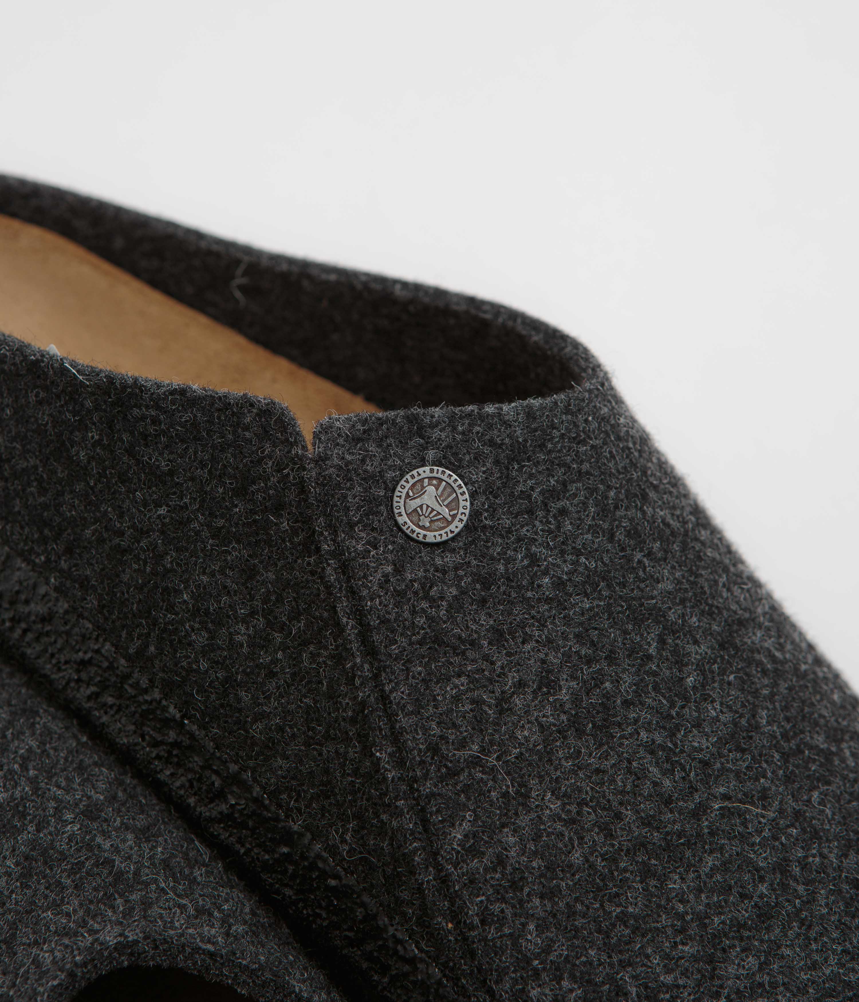 Birkenstock Zermatt Cozy Felt Slippers for Men & Women - Anthracite Grey - Premium Comfort House Shoes for Indoor & Outdoor Use